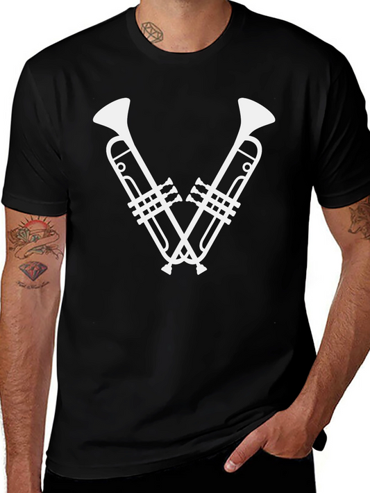 Trumpet V Graphic Tee - Music Lovers T-Shirt