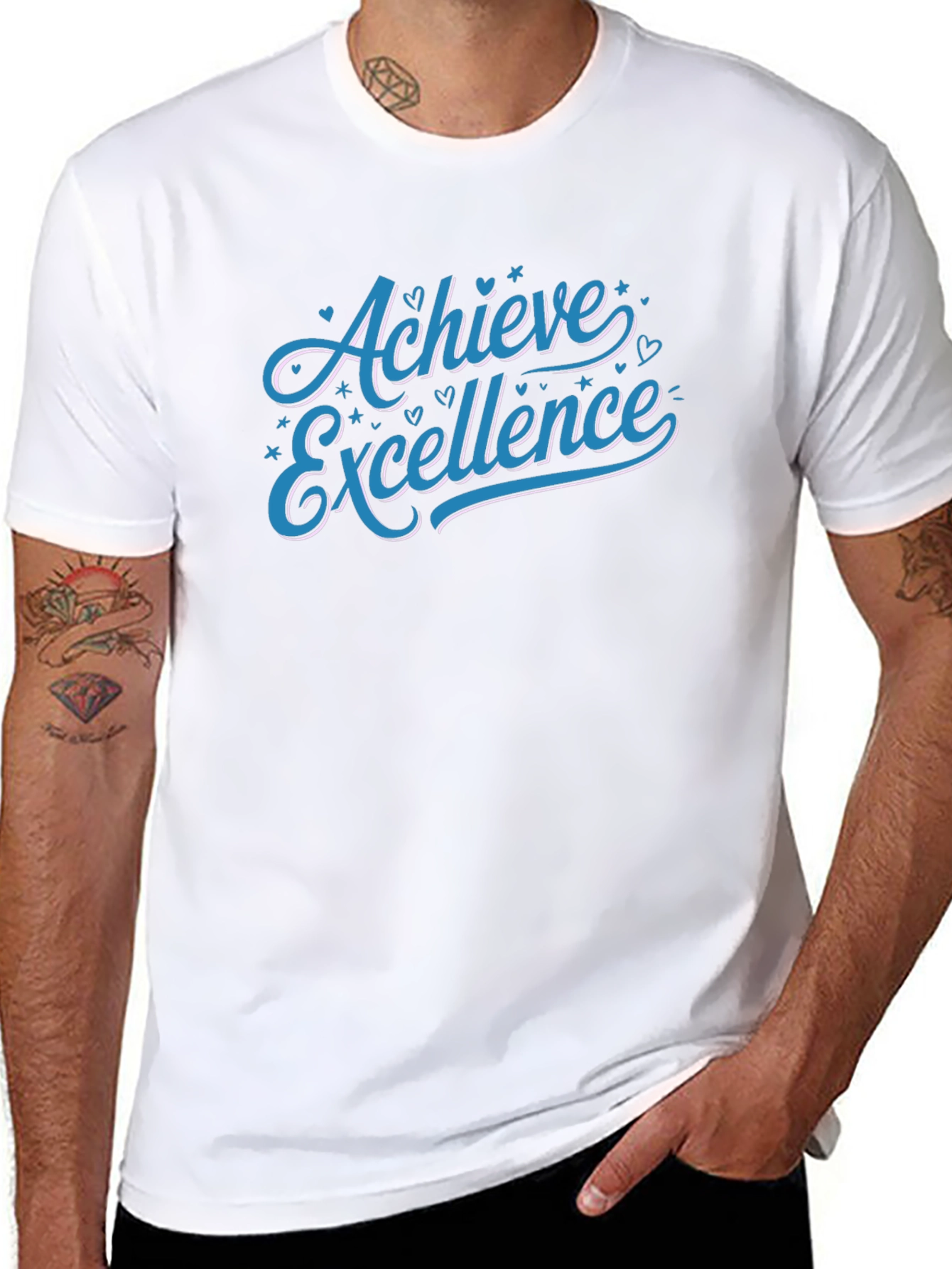 Achieve Excellence Graphic Tee - Black