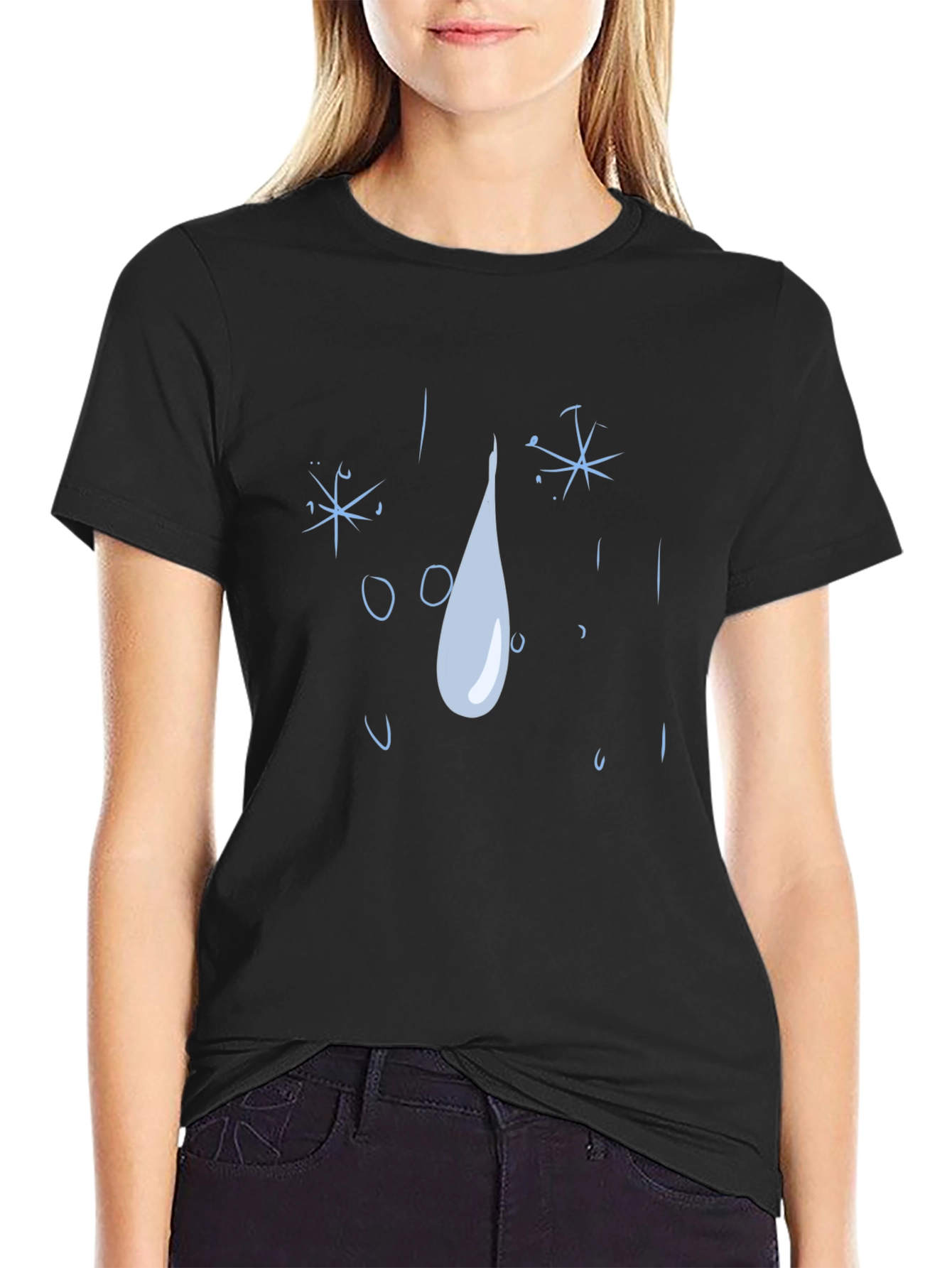 Tears in Rain Graphic Black T-Shirt