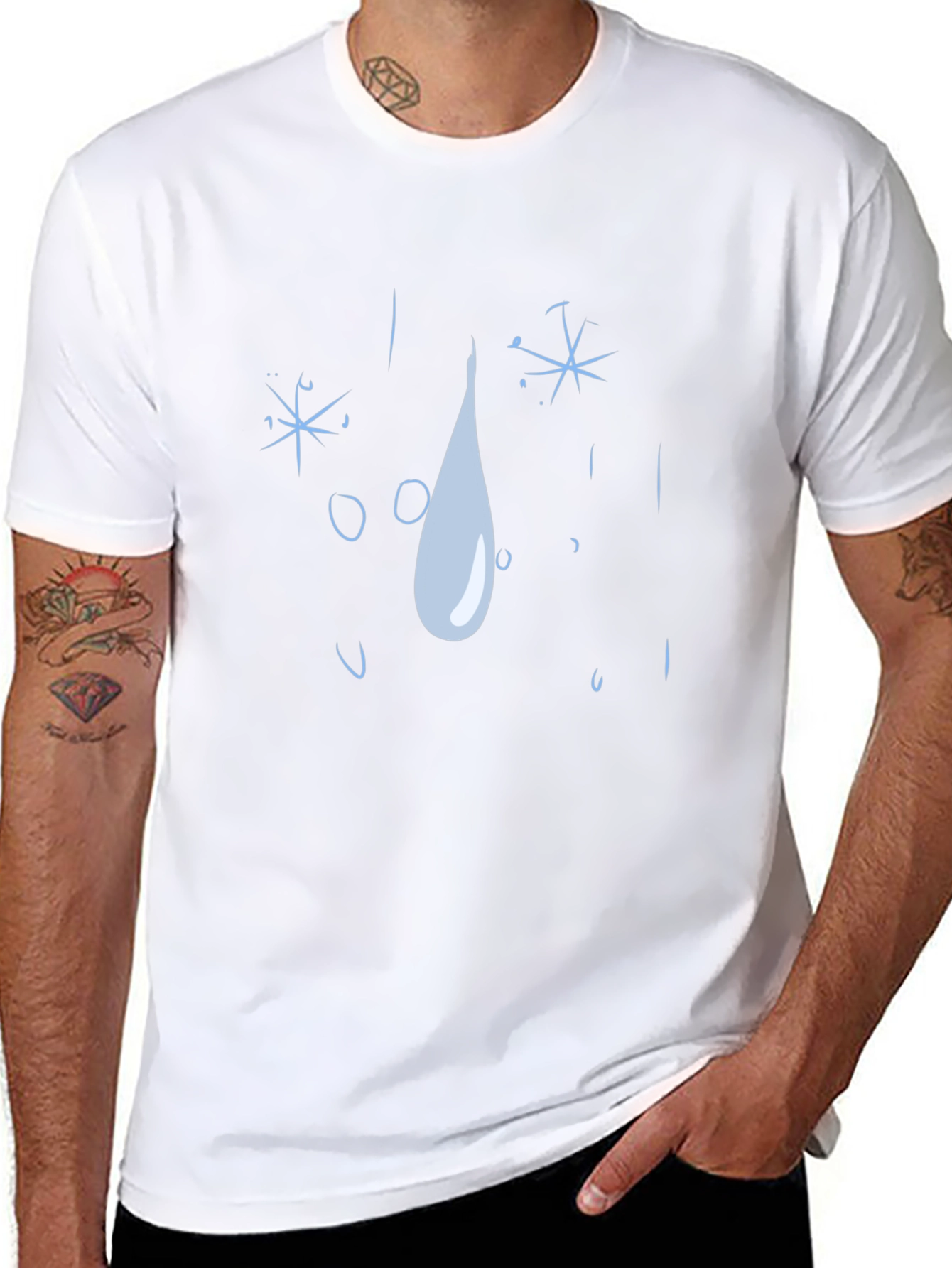 Tears in Rain Graphic Black T-Shirt