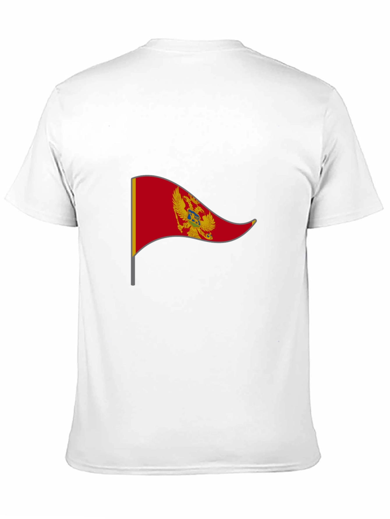 Montenegro Flag T-Shirt | Mens Black Tee