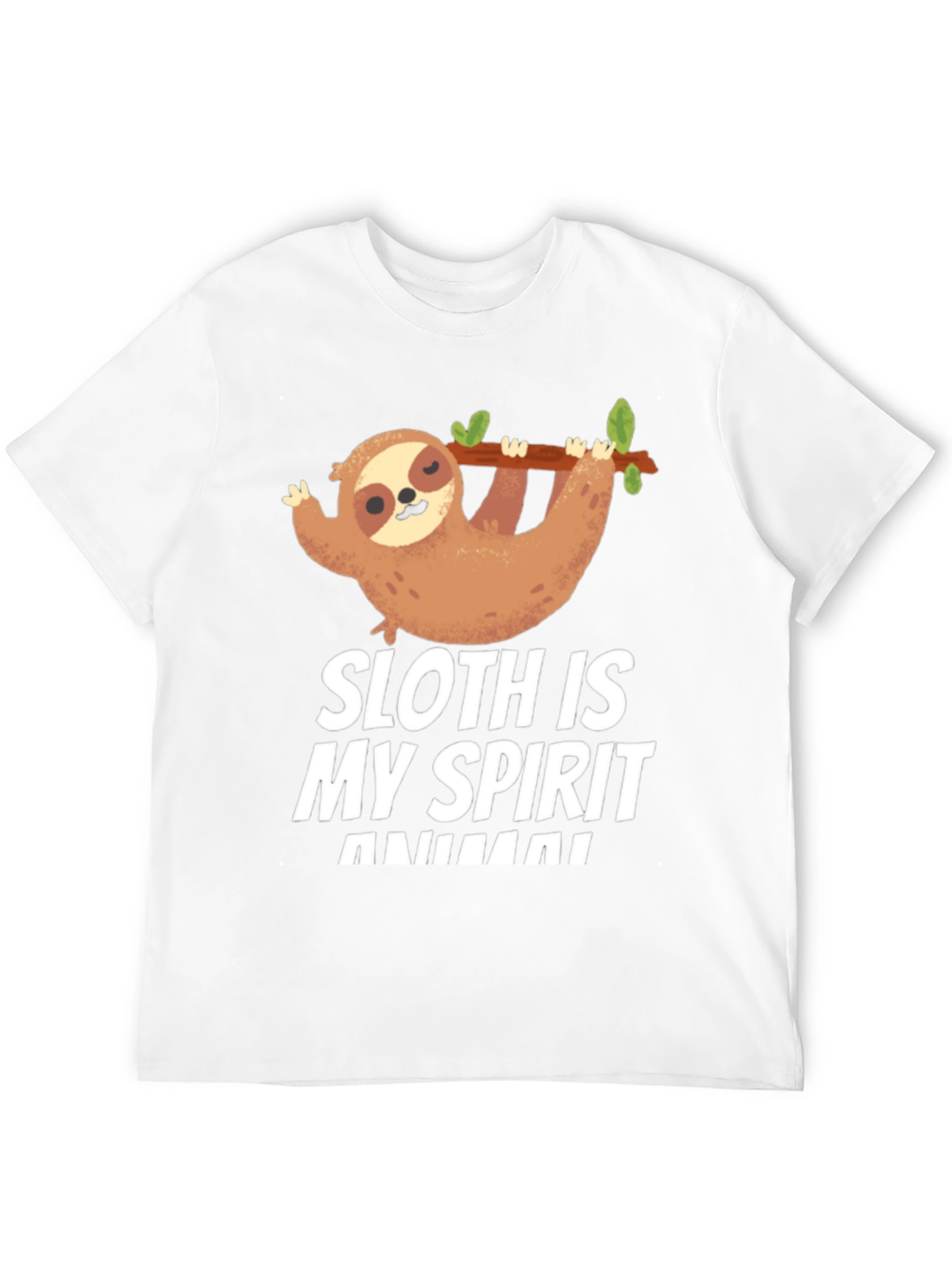 Sloth Spirit Animal T-Shirt Funny Cute Graphic Tee