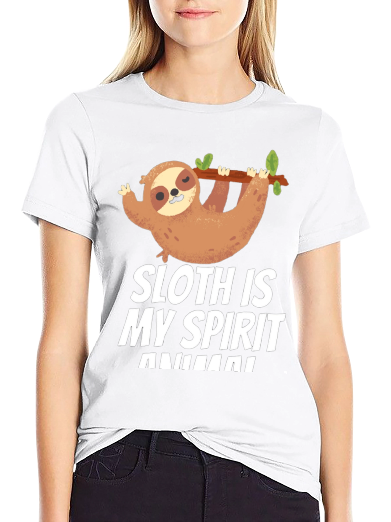 Sloth Spirit Animal T-Shirt Funny Cute Graphic Tee