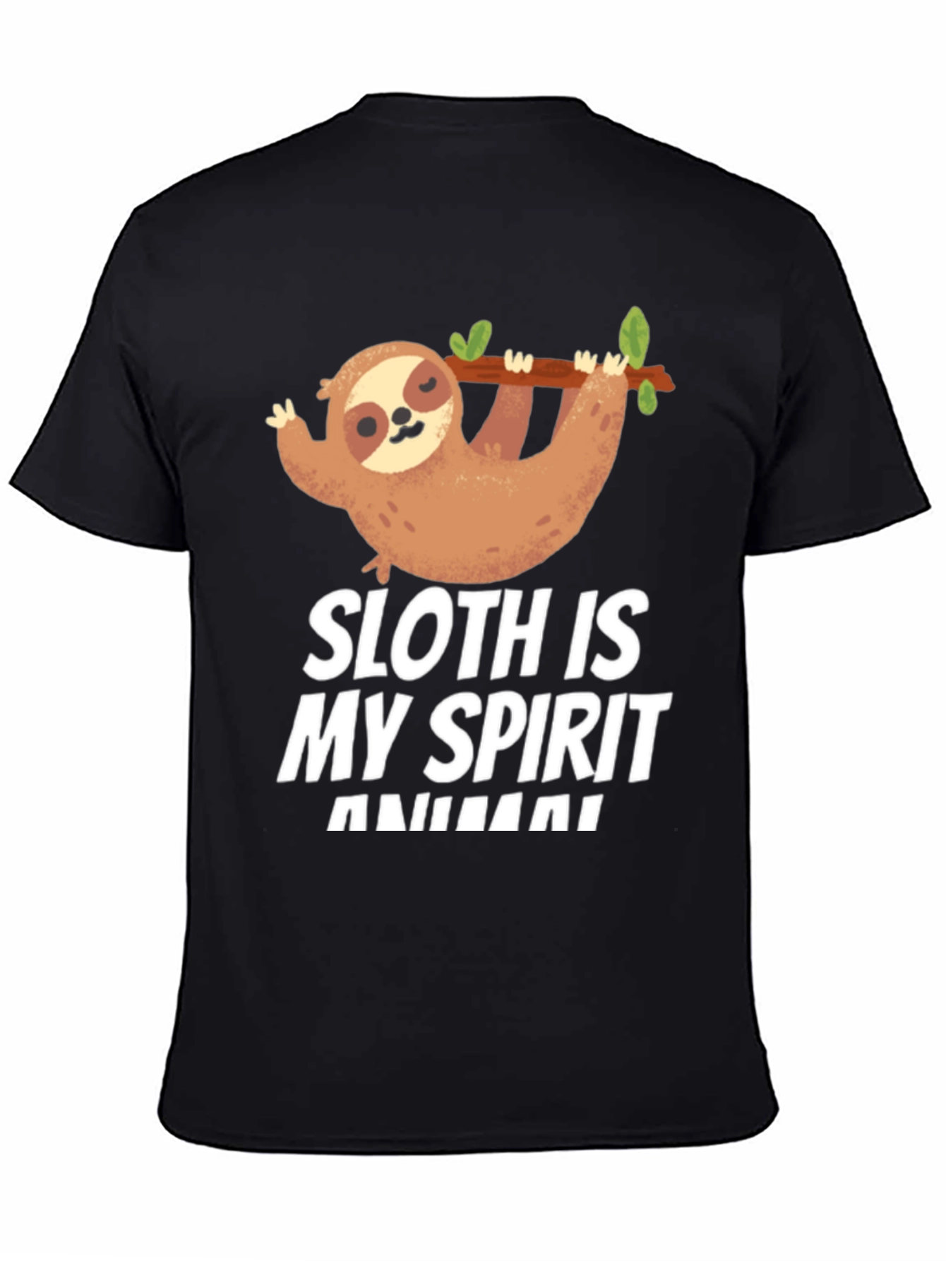 Sloth Spirit Animal T-Shirt Funny Cute Graphic Tee