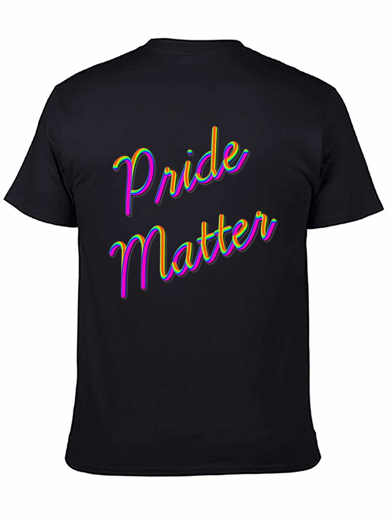 Pride Matter T-Shirt - Rainbow Text Tee