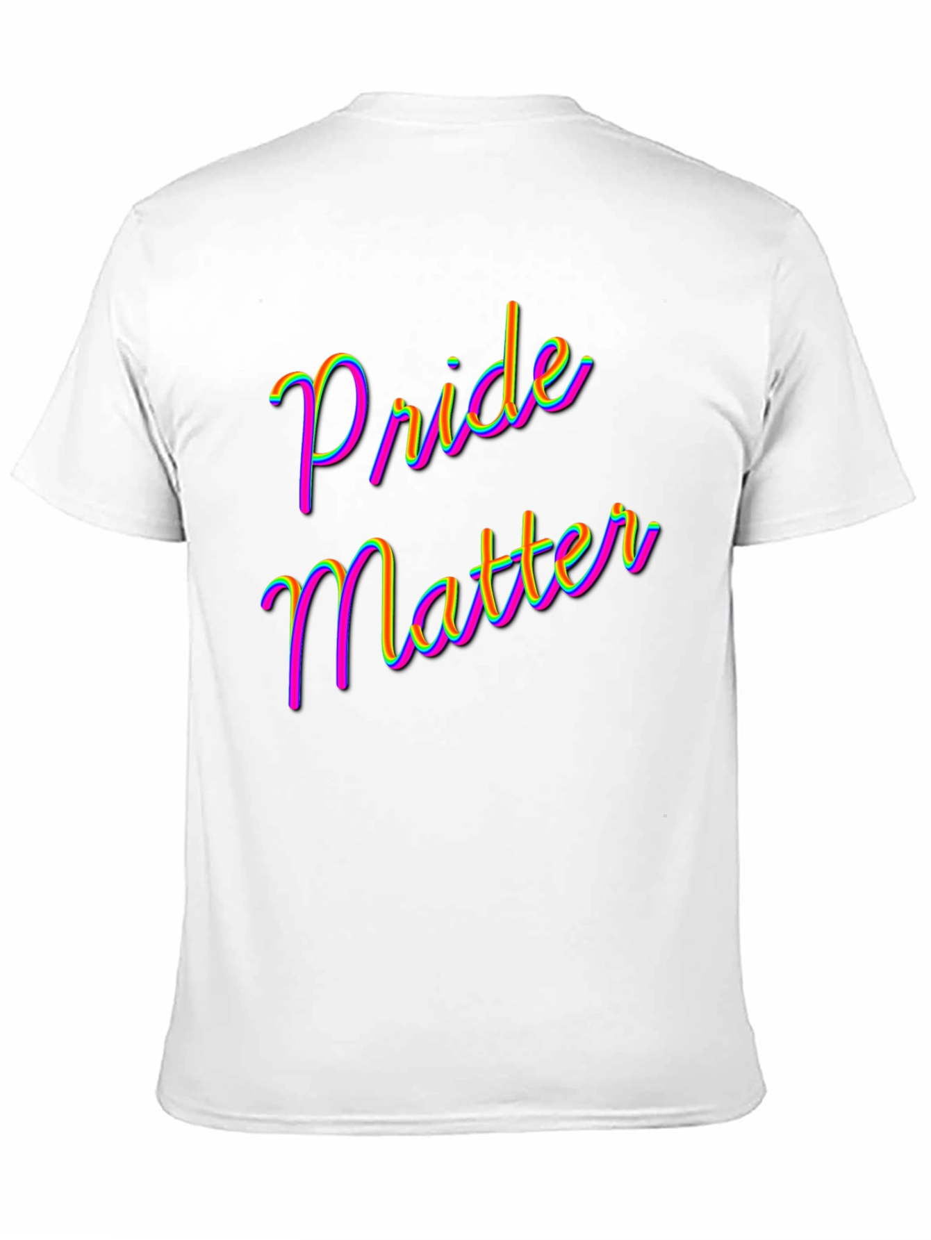 Pride Matter T-Shirt - Rainbow Text Tee