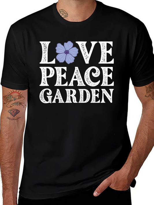 Love Peace Garden Graphic T-Shirt