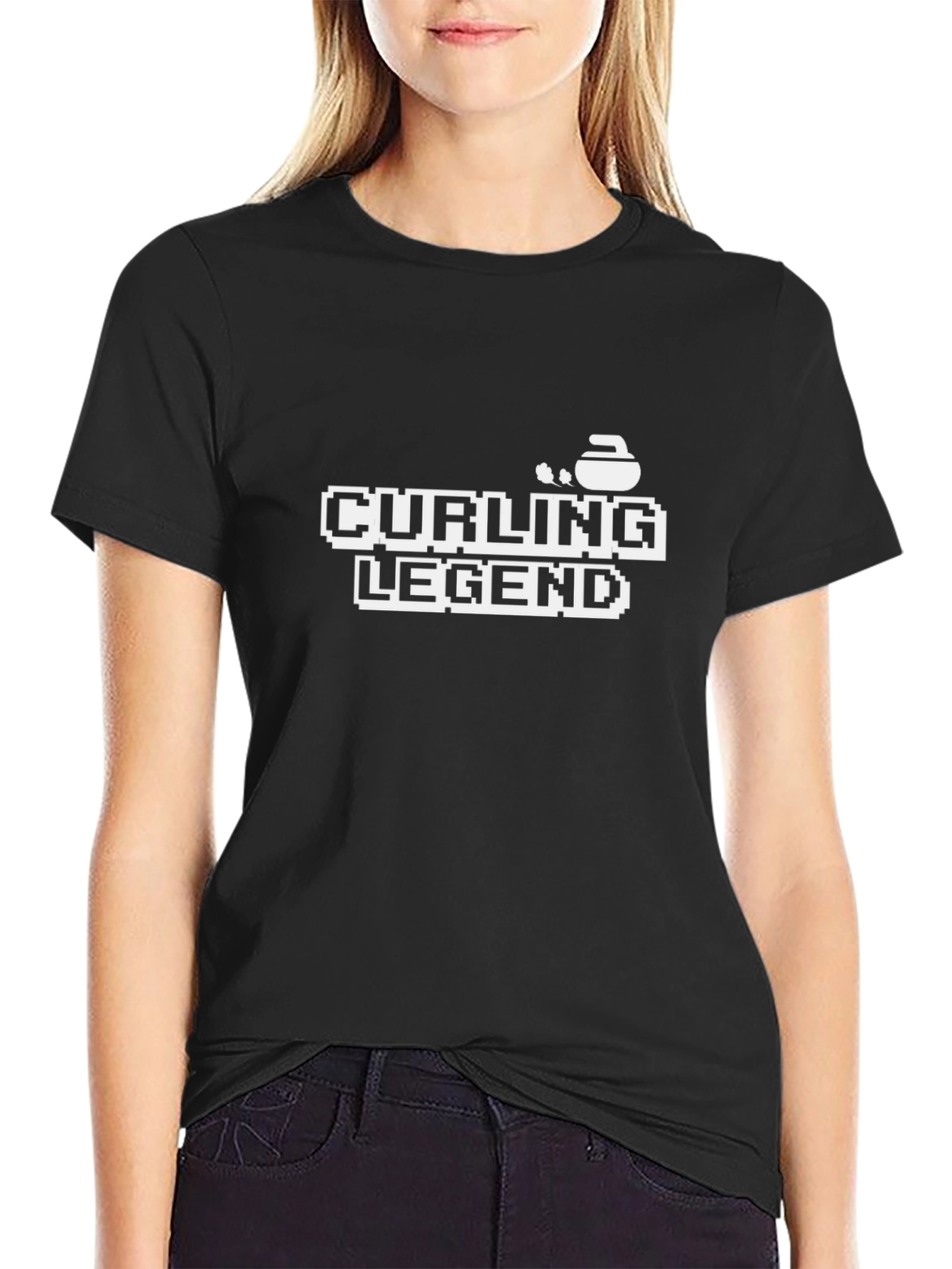 Curling Legend Black T-Shirt
