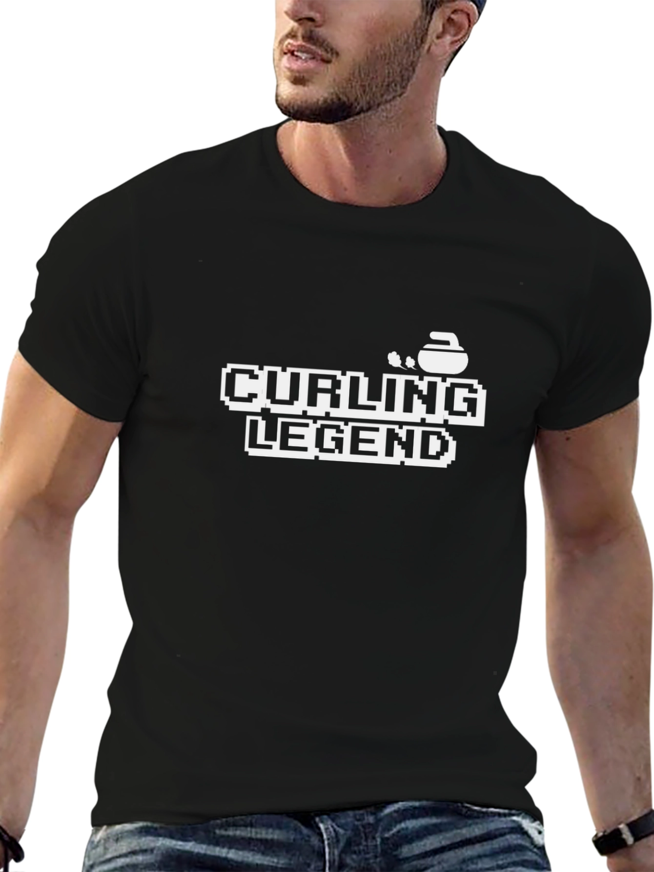 Curling Legend Black T-Shirt