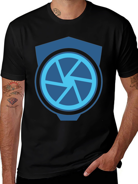 Mens Black Tee with Graphic Logo