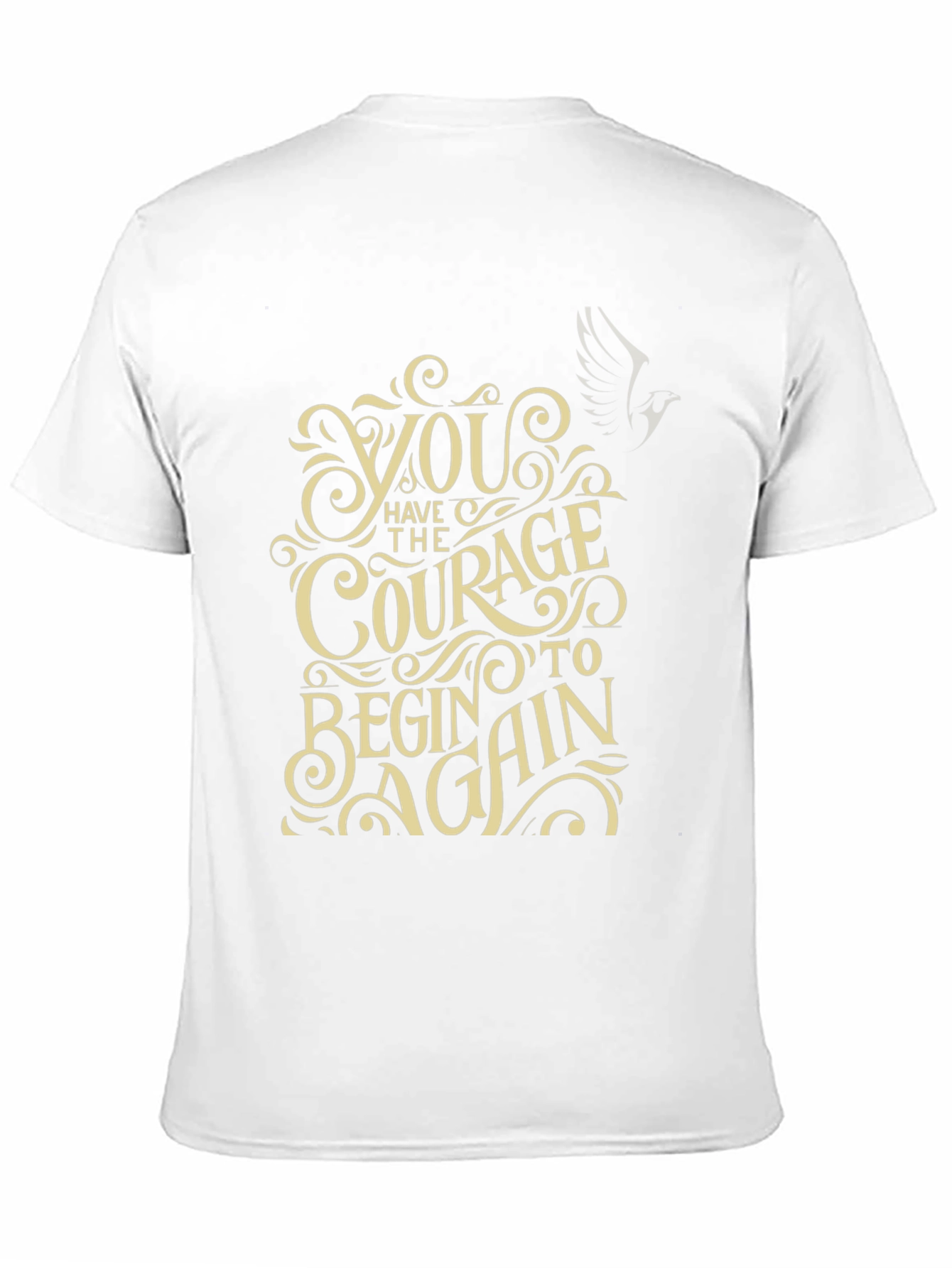 Courage to Begin Again Graphic Tee - Motivational T-Shirt