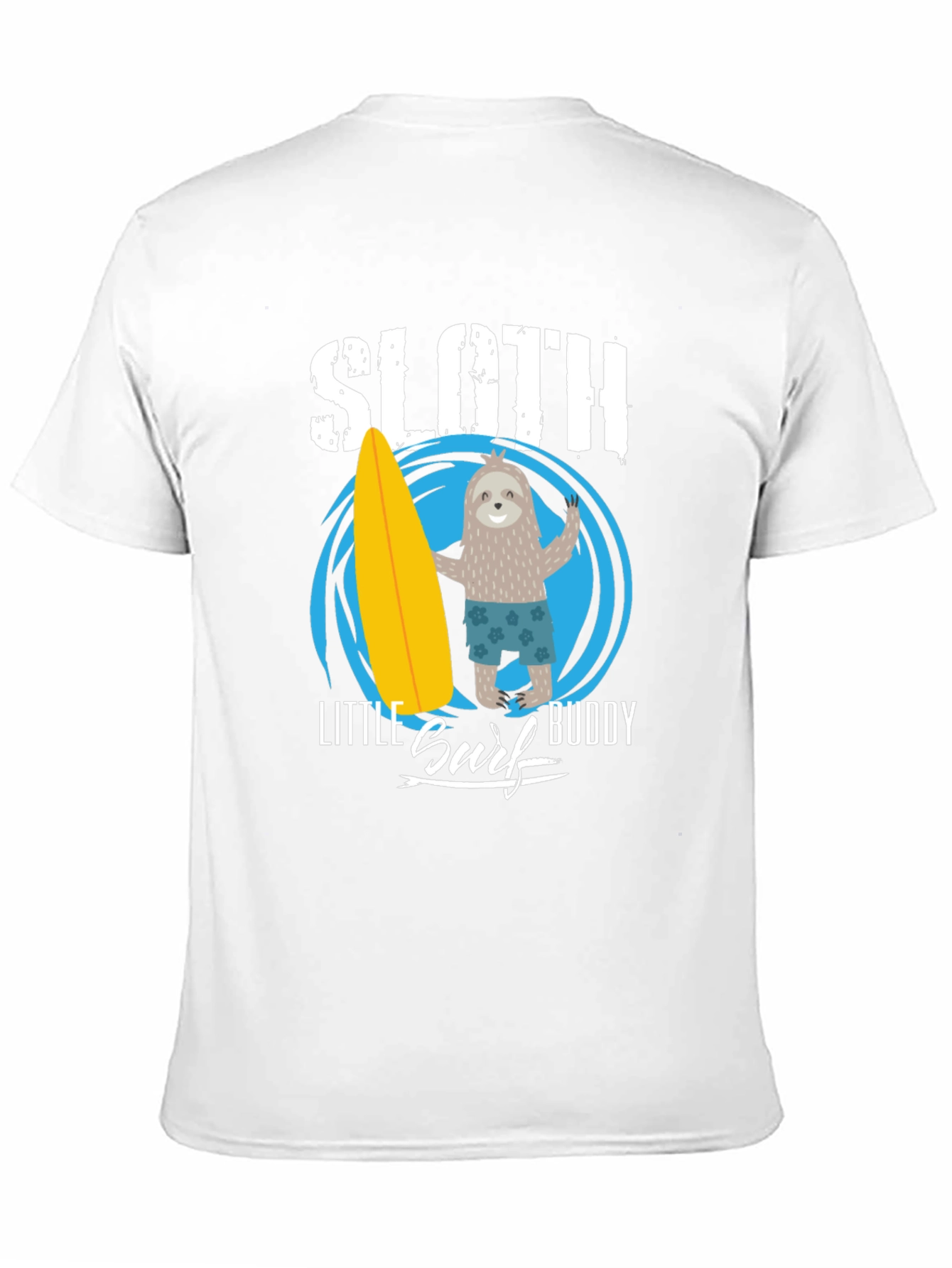 Sloth Little Surf Buddy T-Shirt