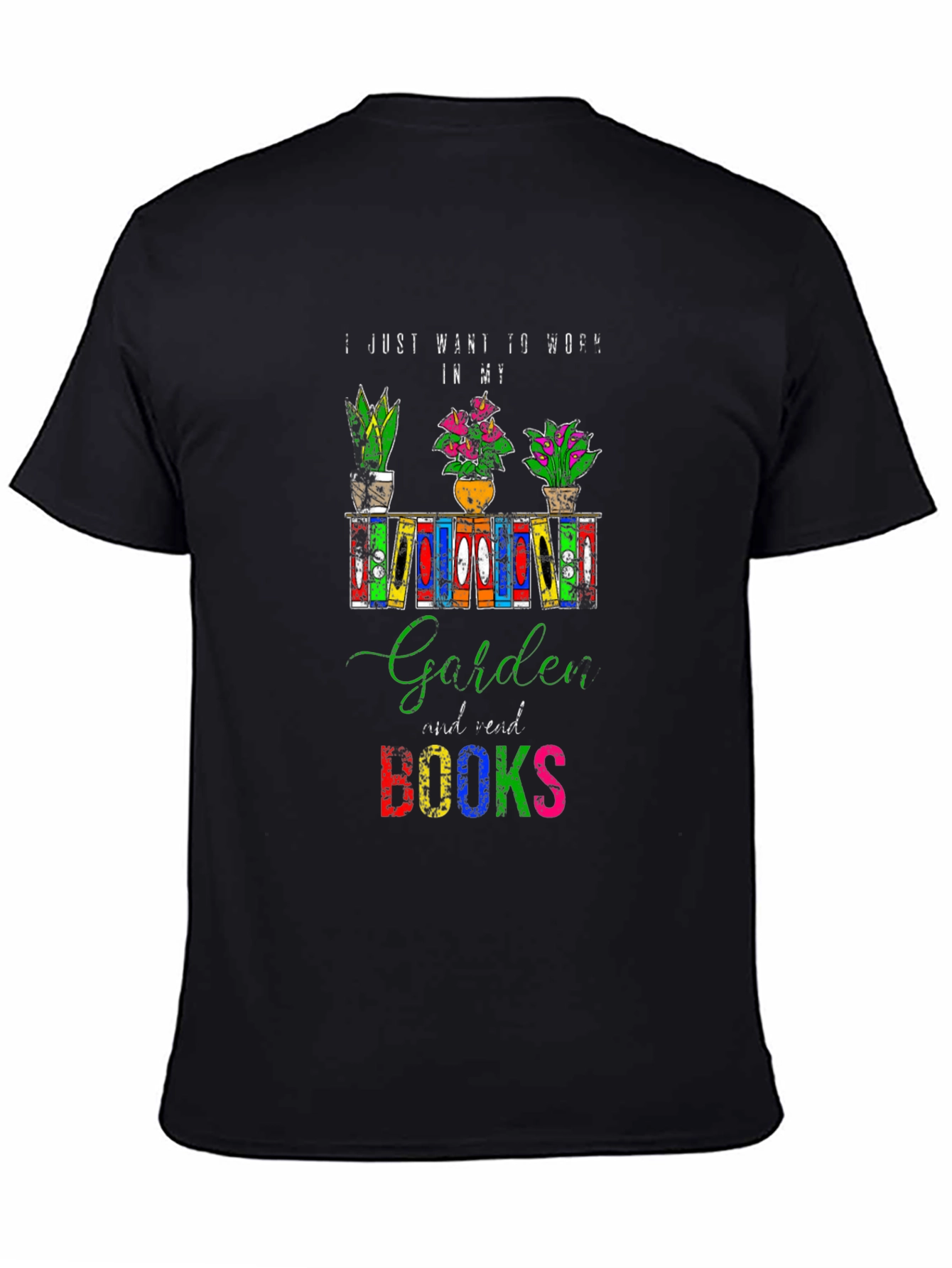 Garden and Books T-Shirt: Bookworm Gardener Tee