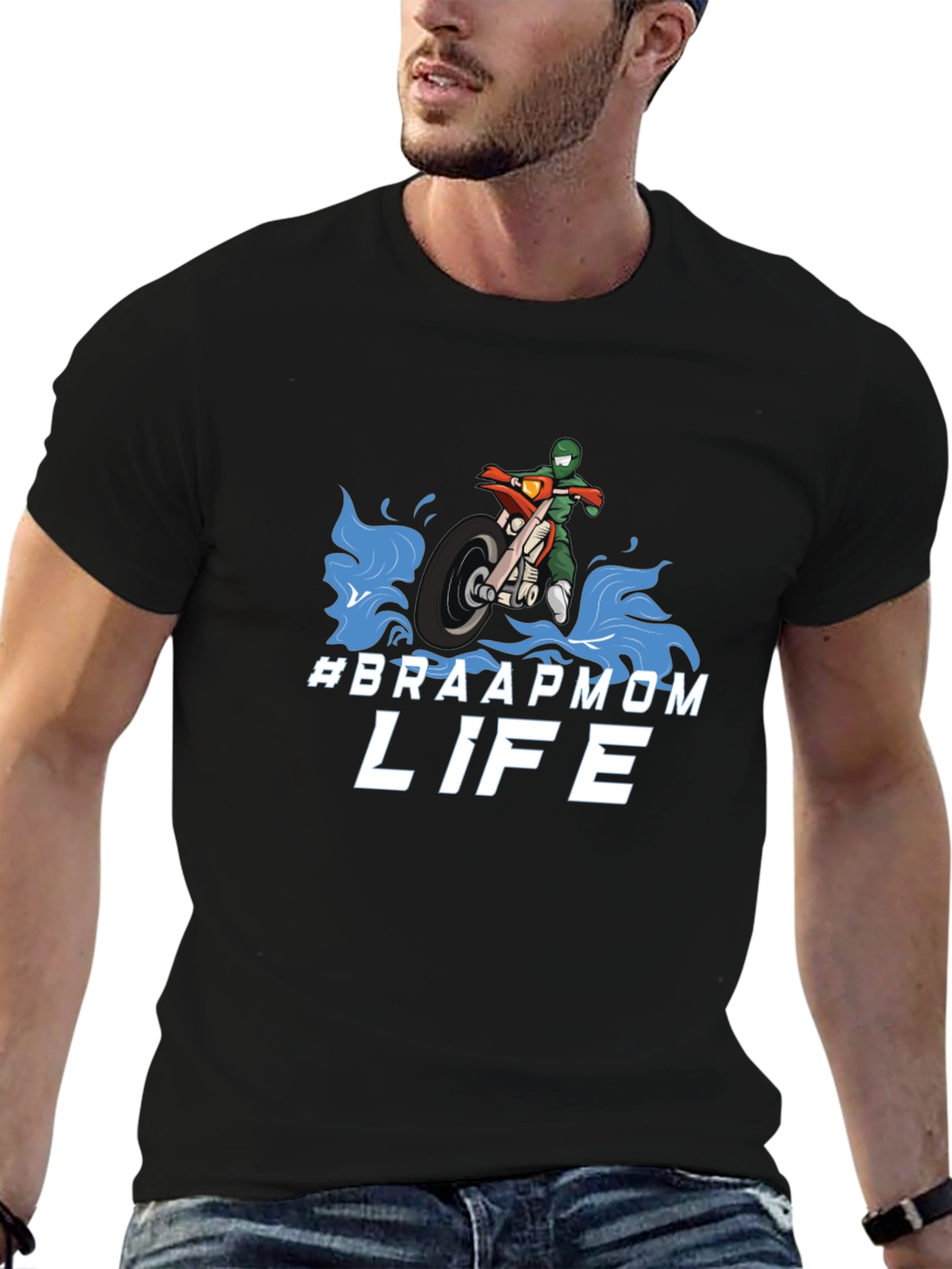 #Braapmom Life T-Shirt - Motocross Mom Tee