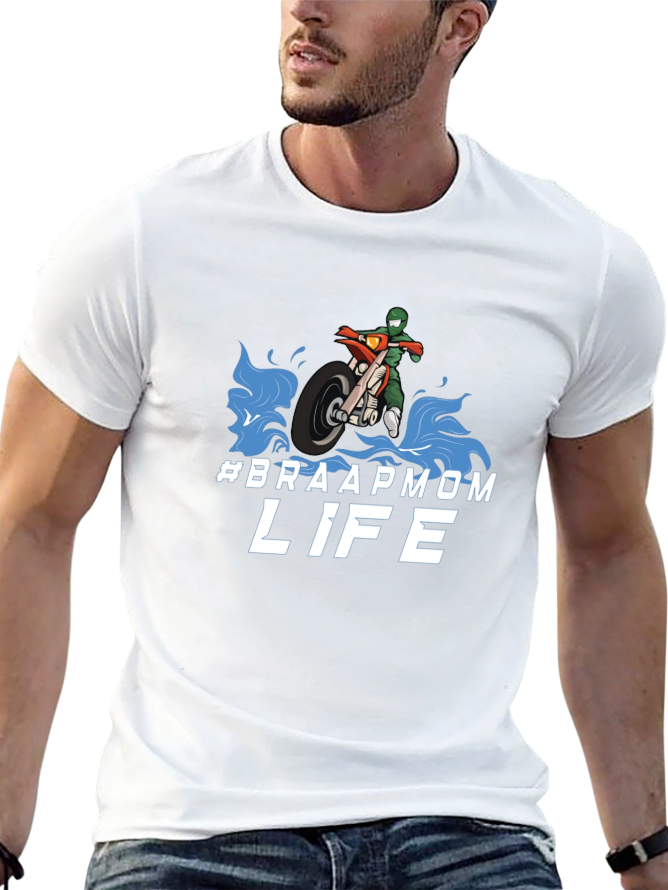 #Braapmom Life T-Shirt - Motocross Mom Tee