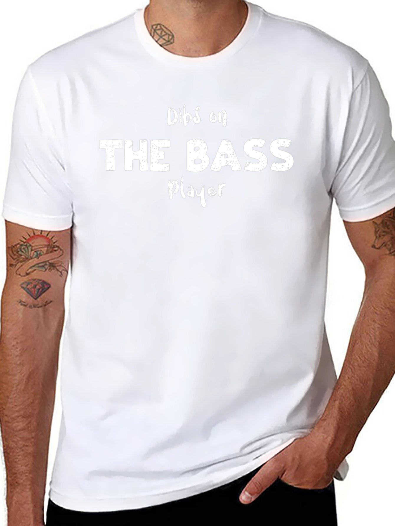 Dibs on The Bass Player Funny Graphic T-Shirt