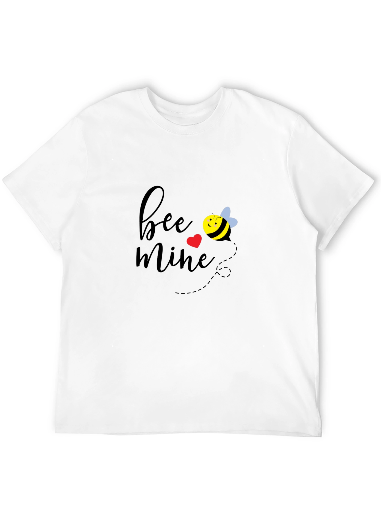 Bee Mine Valentines Day Black T-Shirt