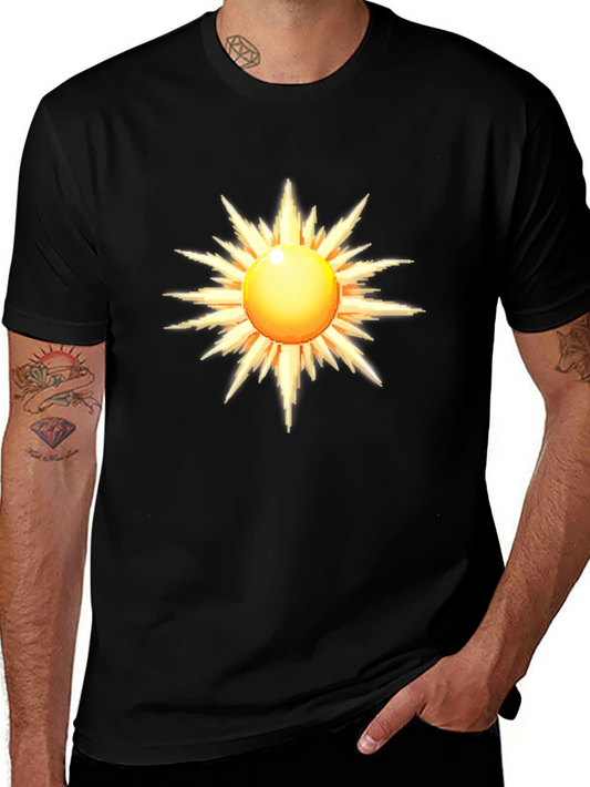 Radiant Sun Graphic Black T-Shirt