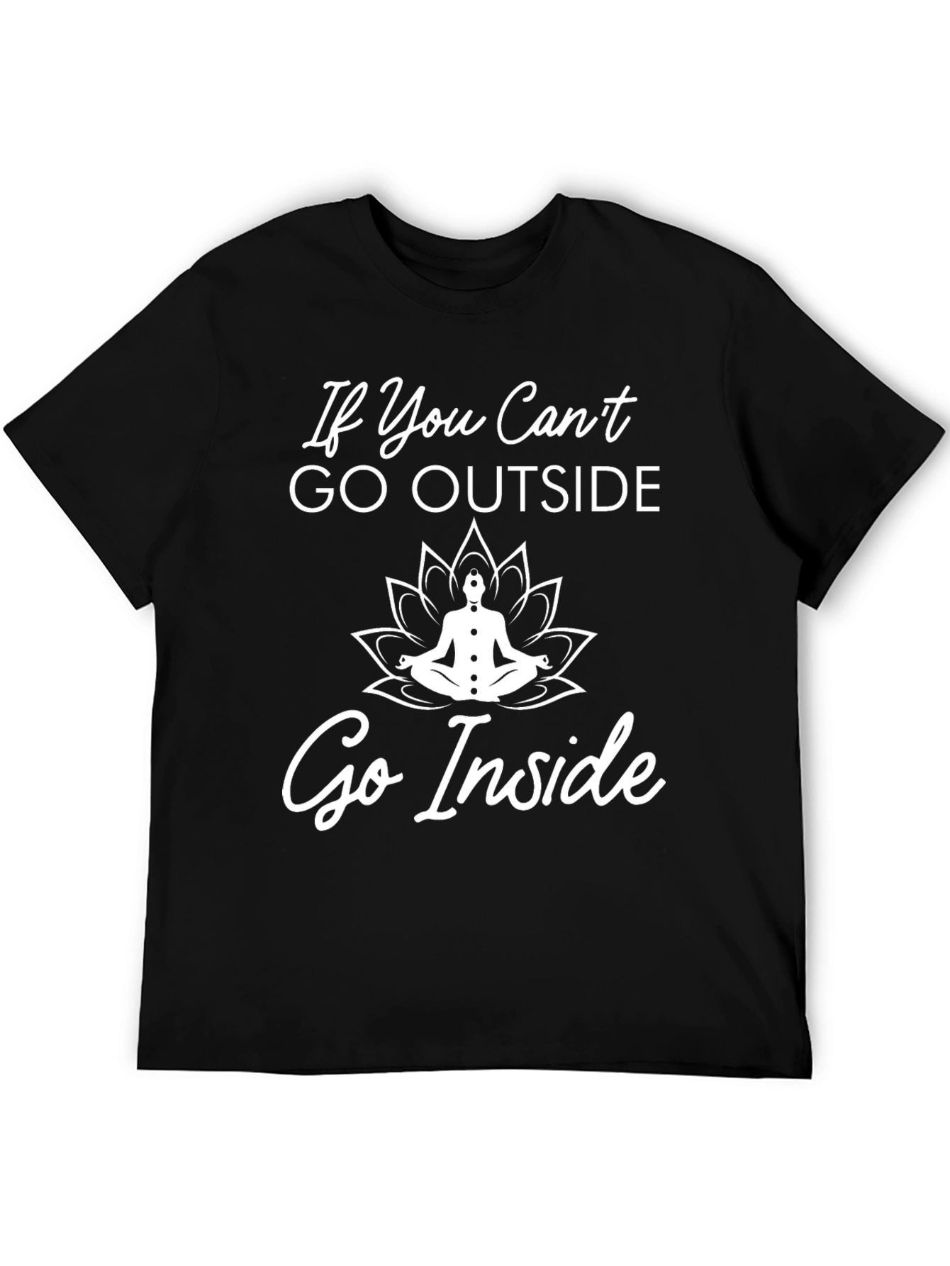 Meditate Inside T-Shirt - Yoga Lotus Tee