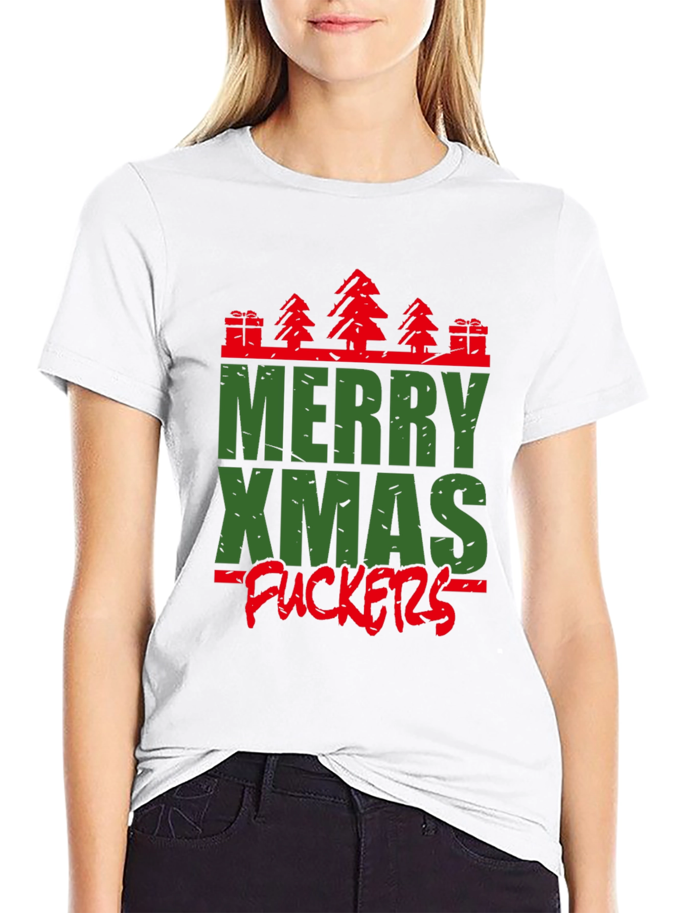 Merry Xmas Graphic Tee - Holiday Humor