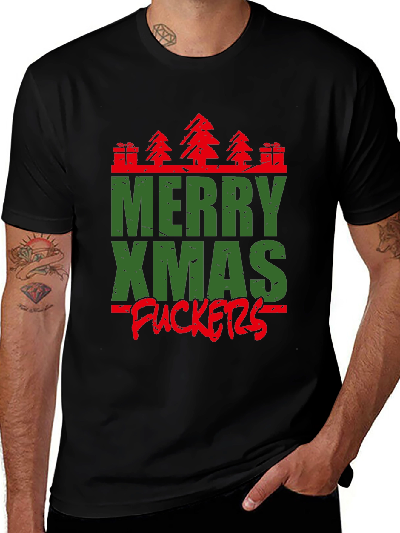 Merry Xmas Graphic Tee - Holiday Humor