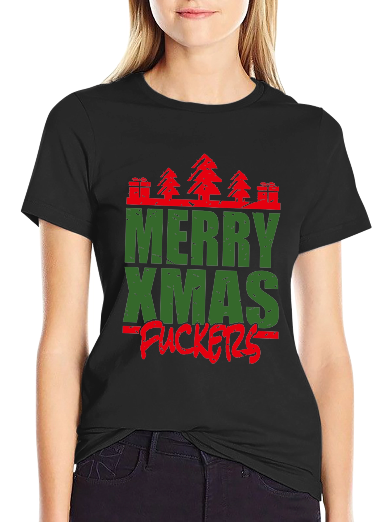 Merry Xmas Graphic Tee - Holiday Humor