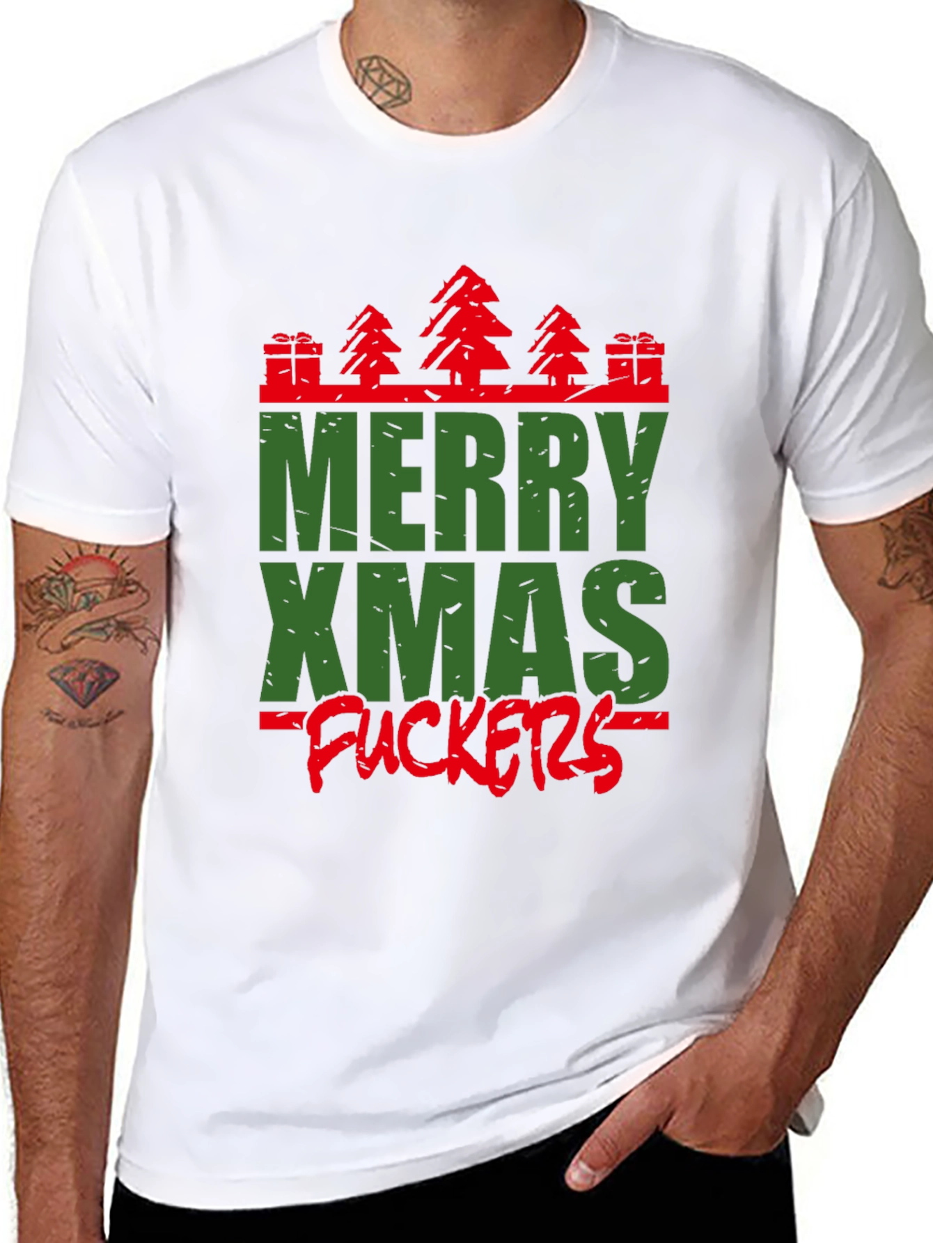 Merry Xmas Graphic Tee - Holiday Humor