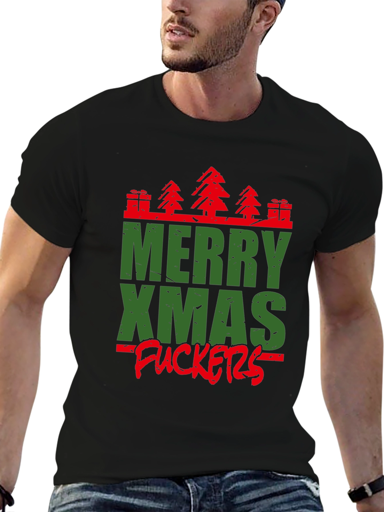 Merry Xmas Graphic Tee - Holiday Humor