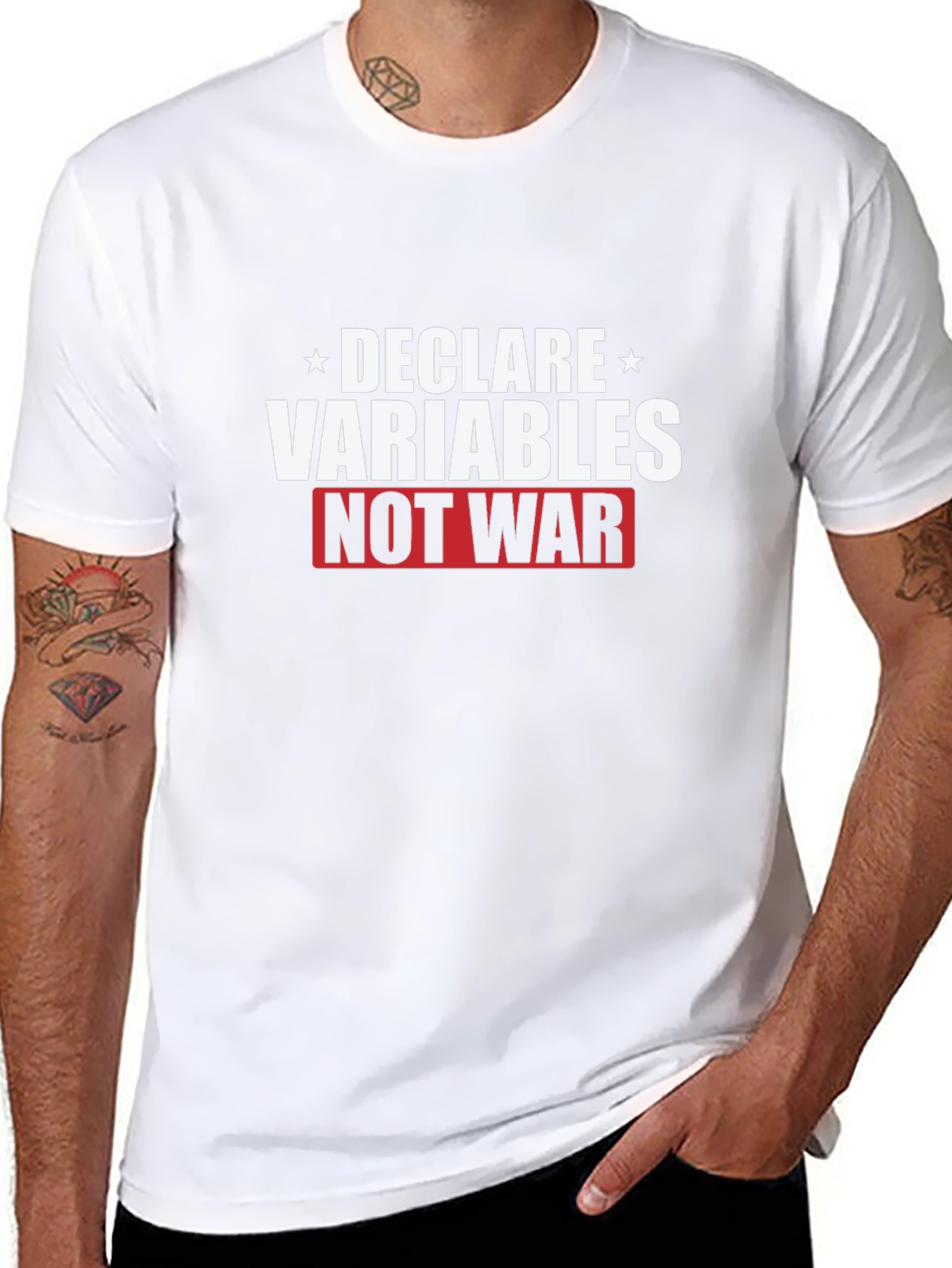 Declare Variables Not War Graphic T-Shirt