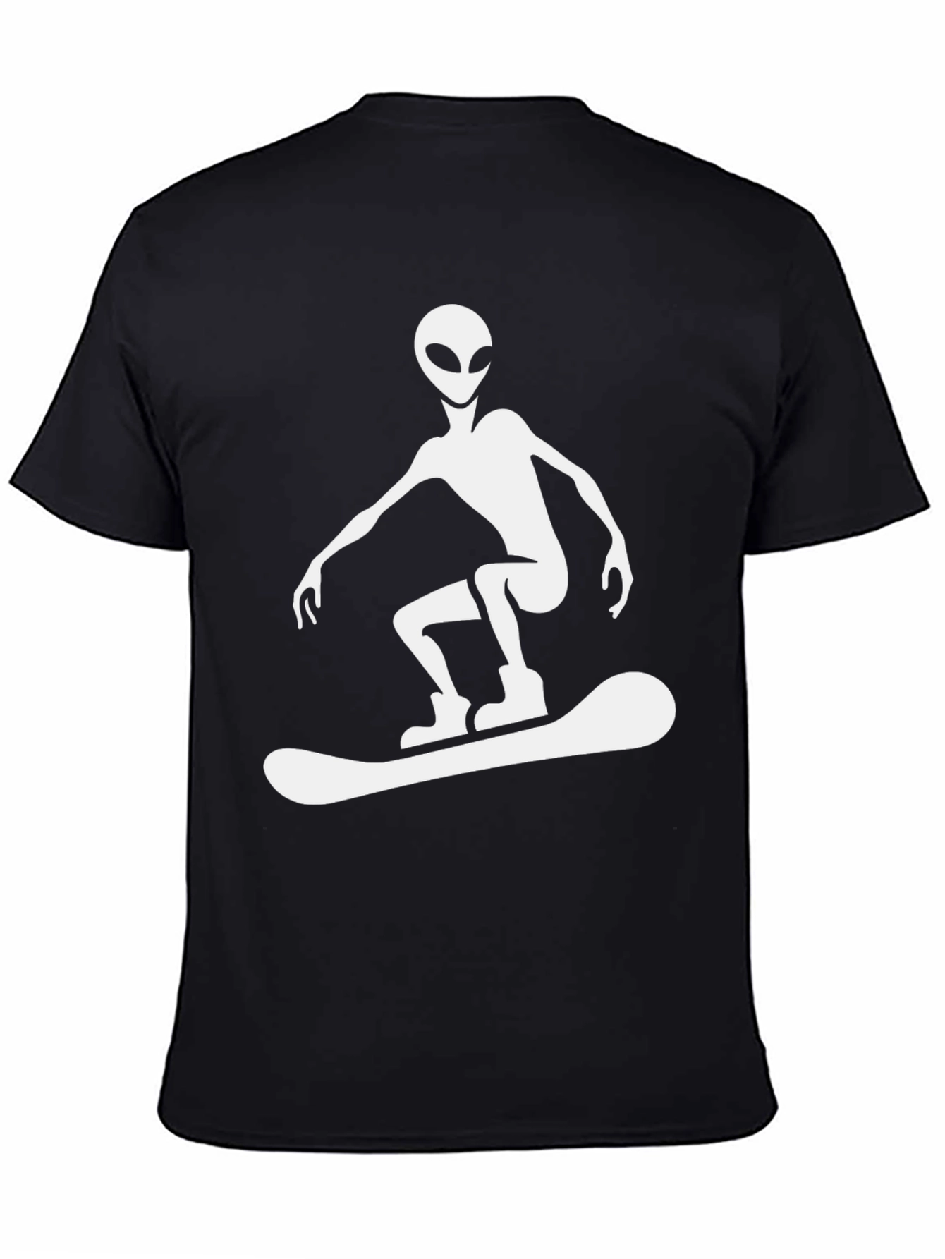 Alien Snowboarder Graphic T-Shirt