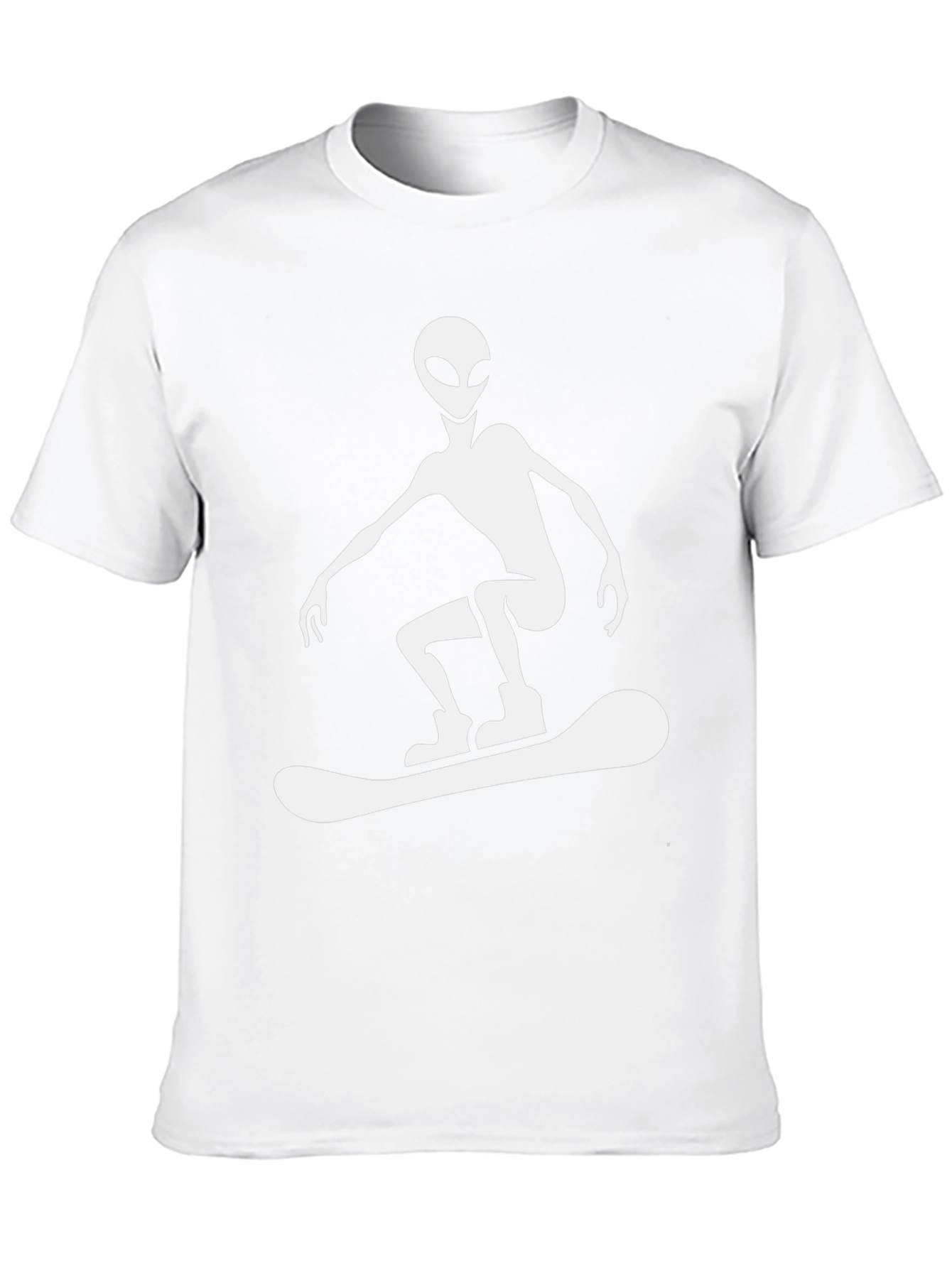 Alien Snowboarder Graphic T-Shirt