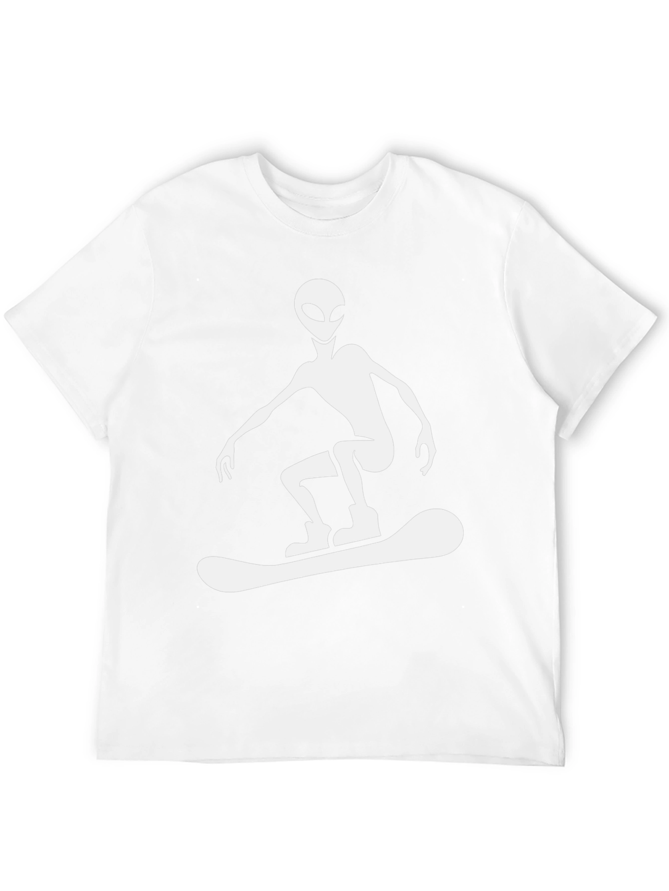 Alien Snowboarder Graphic T-Shirt