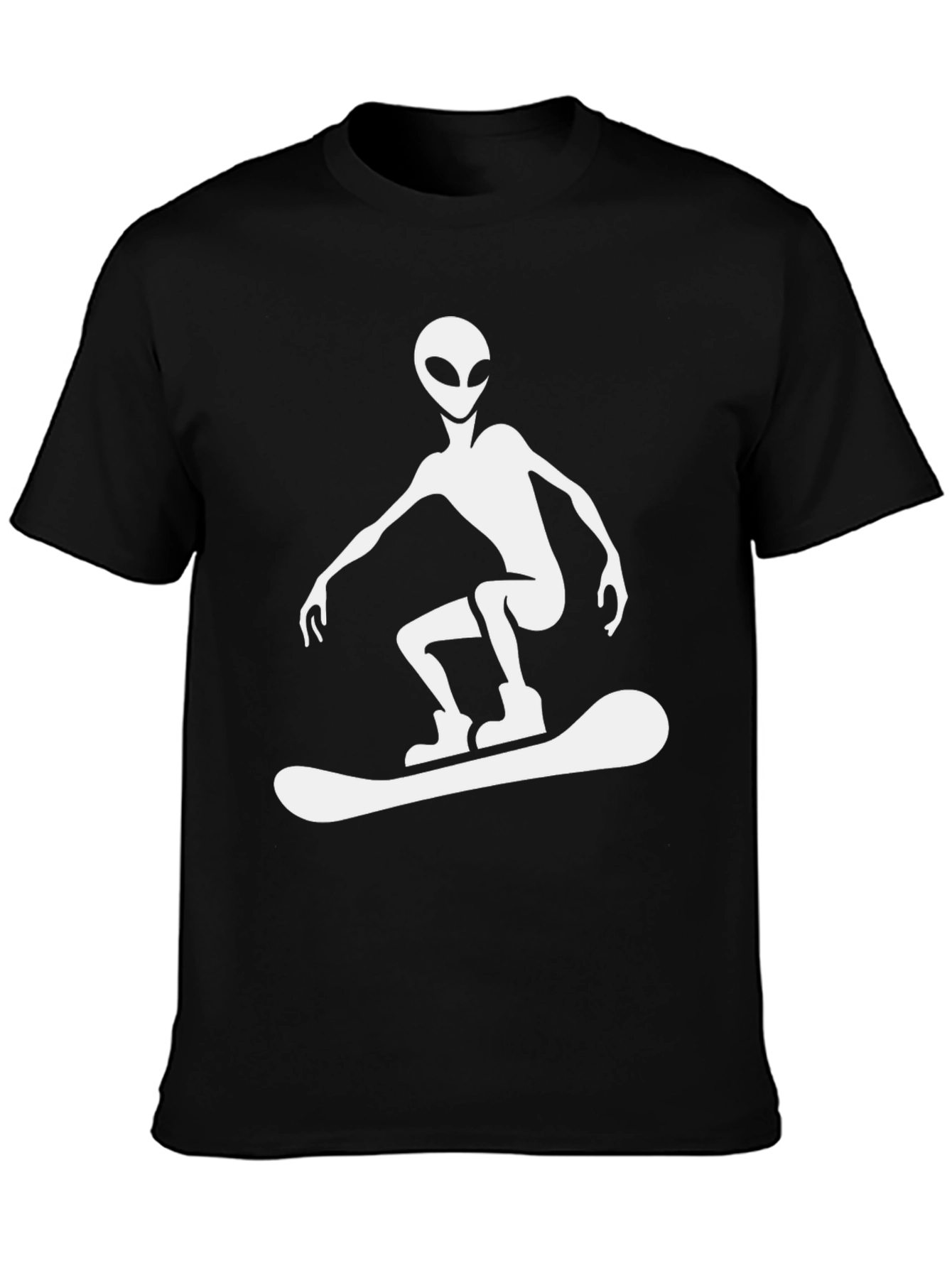 Alien Snowboarder Graphic T-Shirt