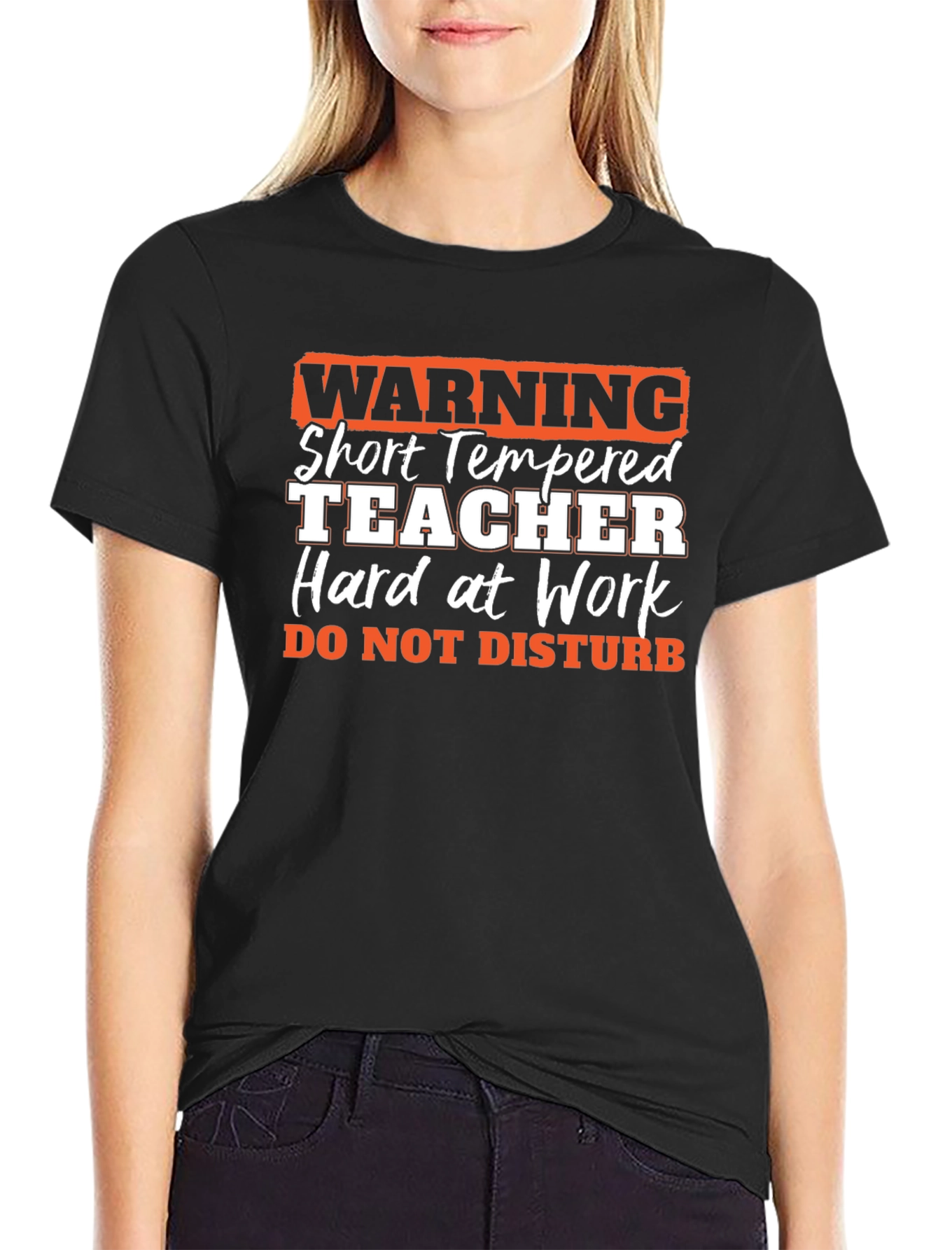 Warning Short Tempered Teacher T-Shirt