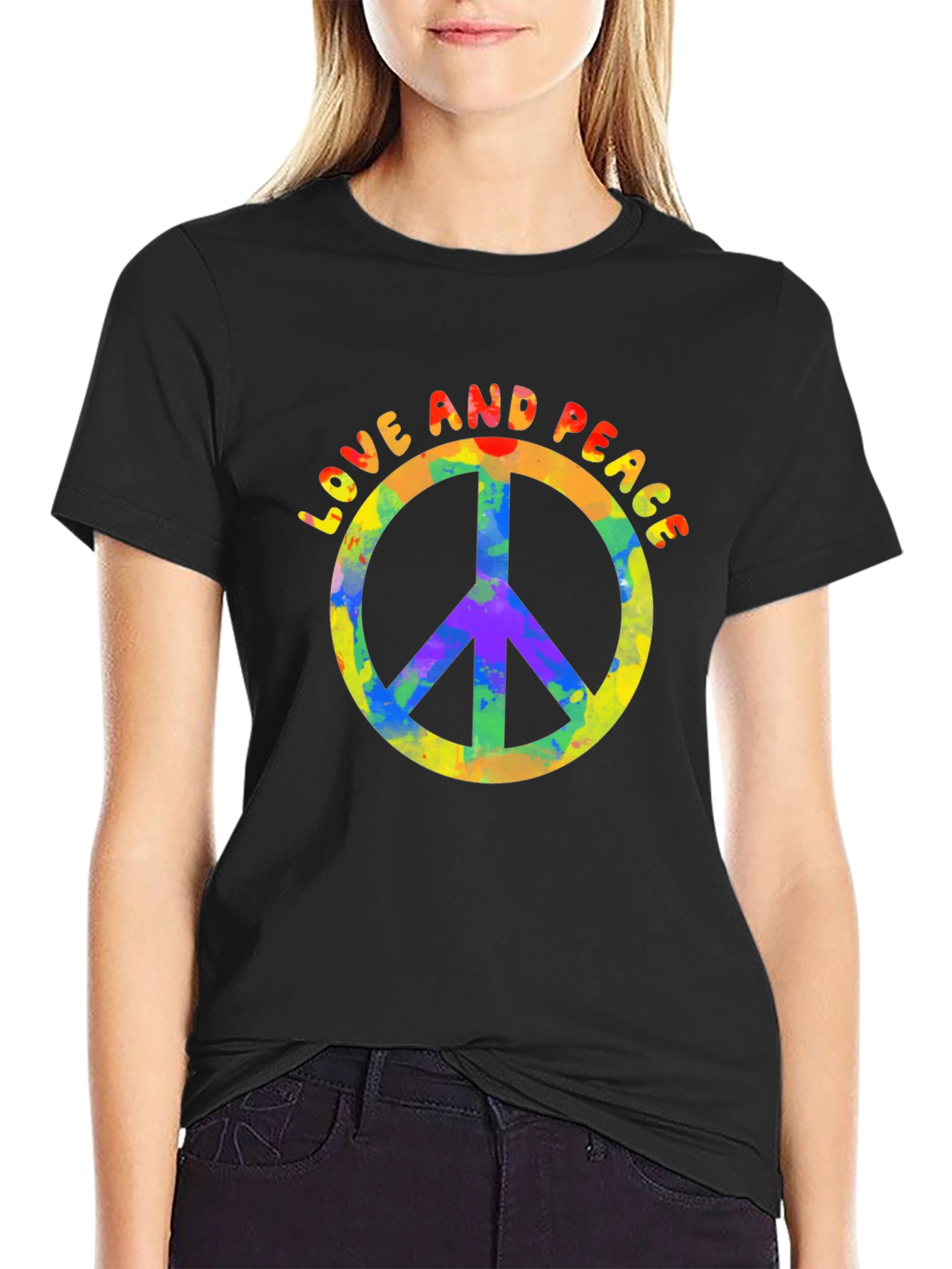 Love & Peace Graphic Tee - Retro Vibe