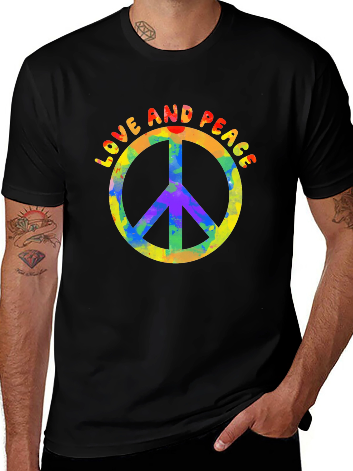 Love & Peace Graphic Tee - Retro Vibe