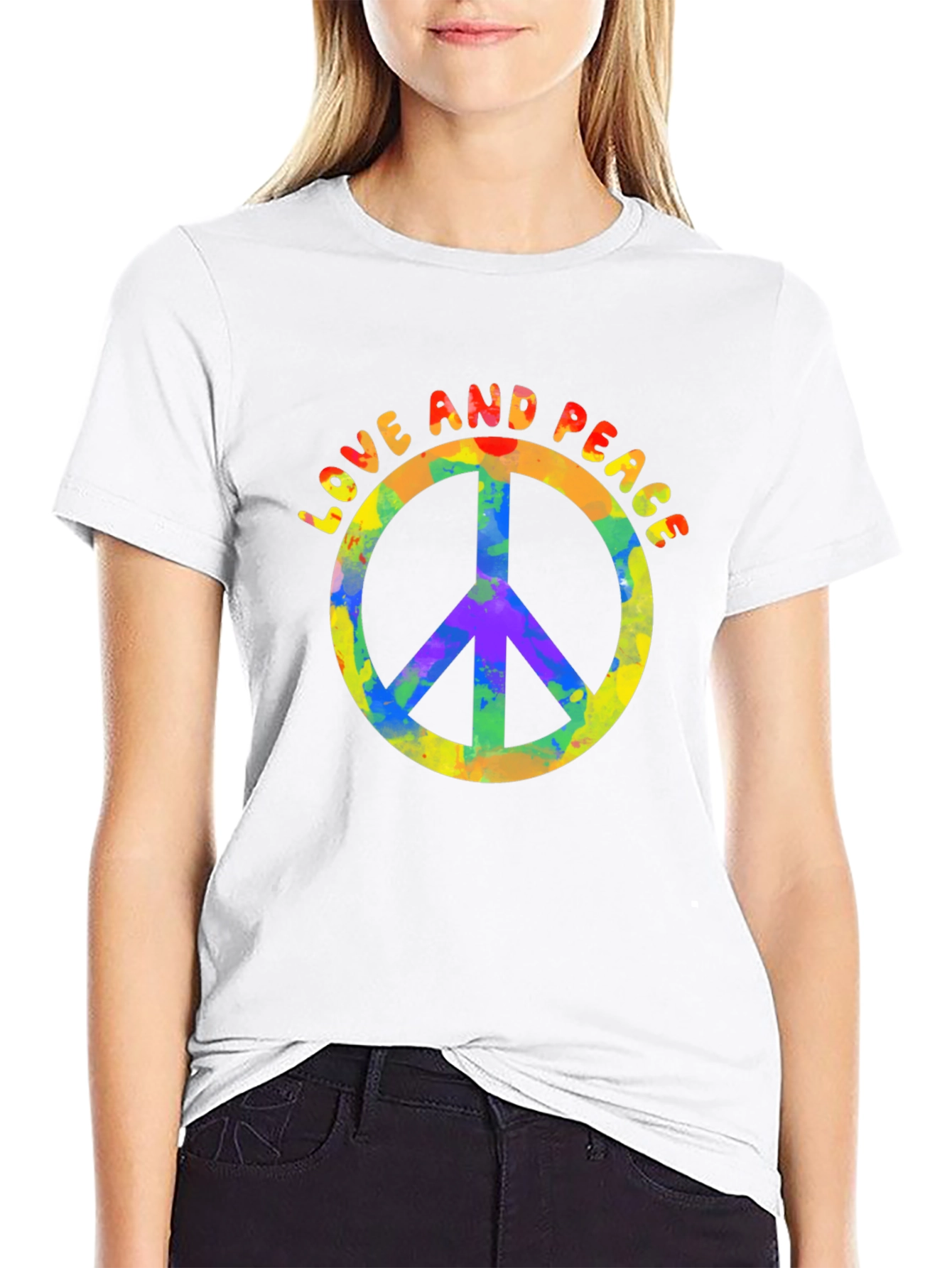 Love & Peace Graphic Tee - Retro Vibe