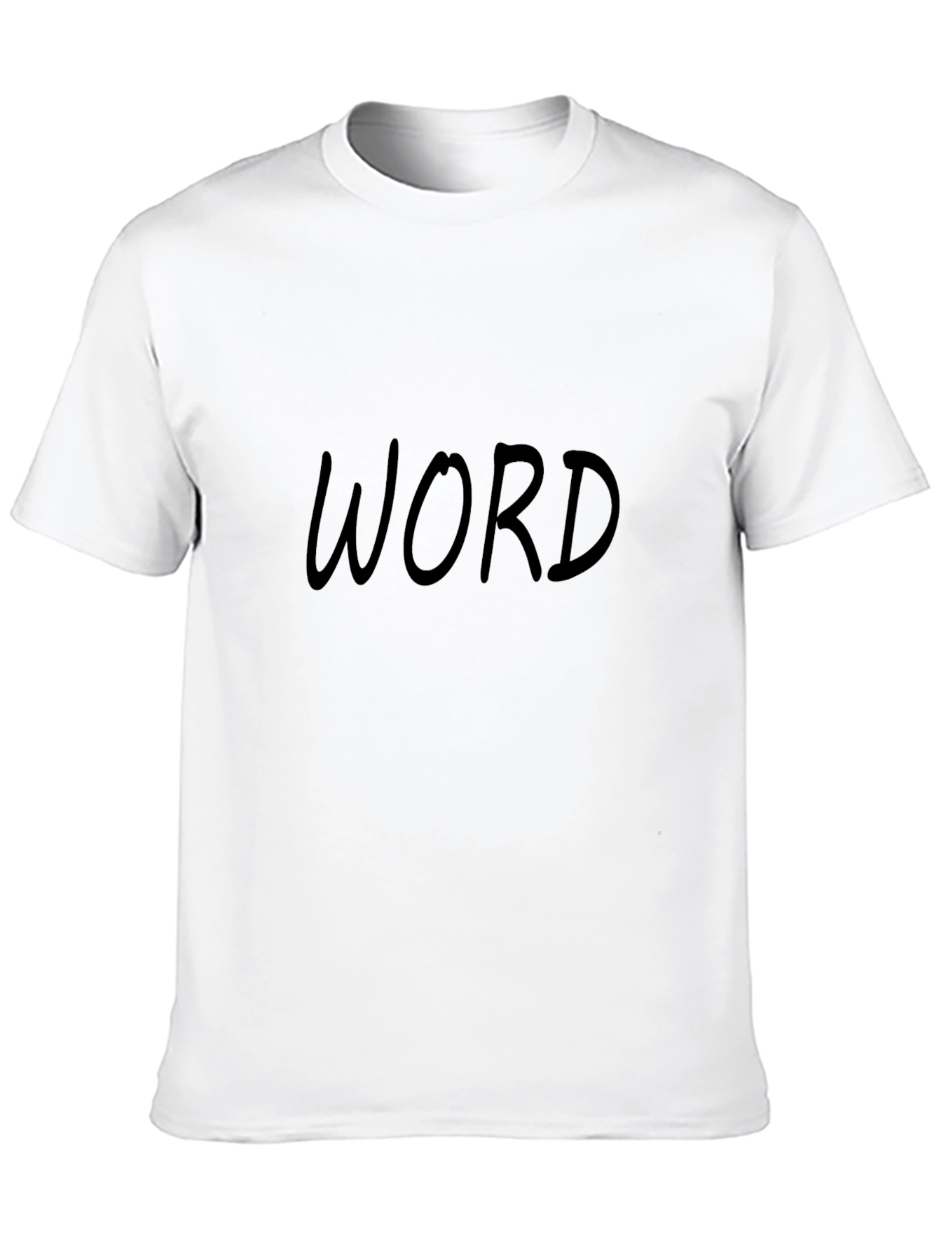 Black T-Shirt - Simple Word Design