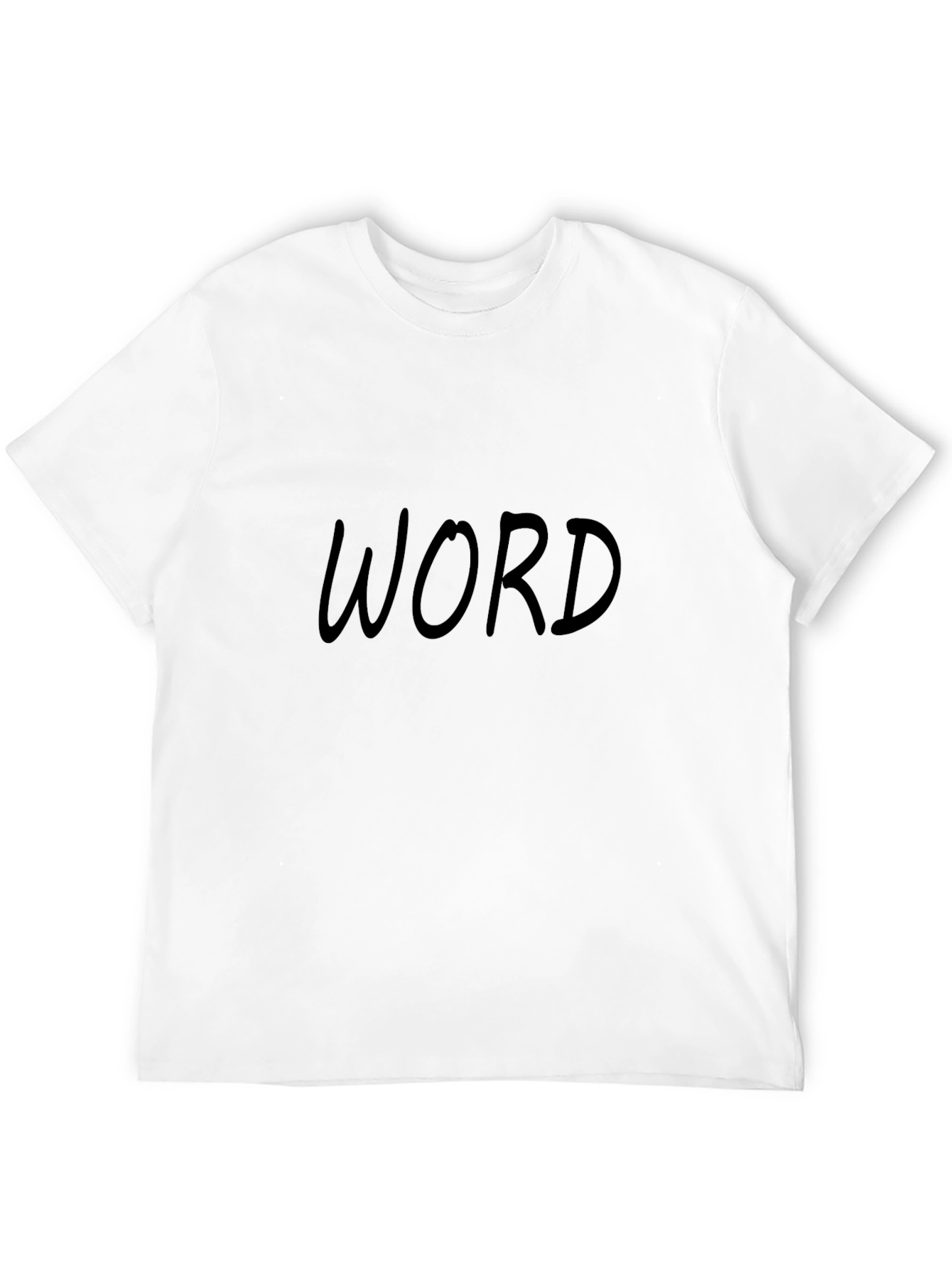 Black T-Shirt - Simple Word Design