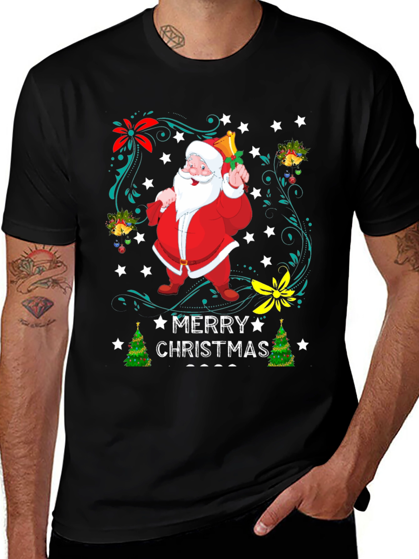 Festive Christmas Santa T-Shirt