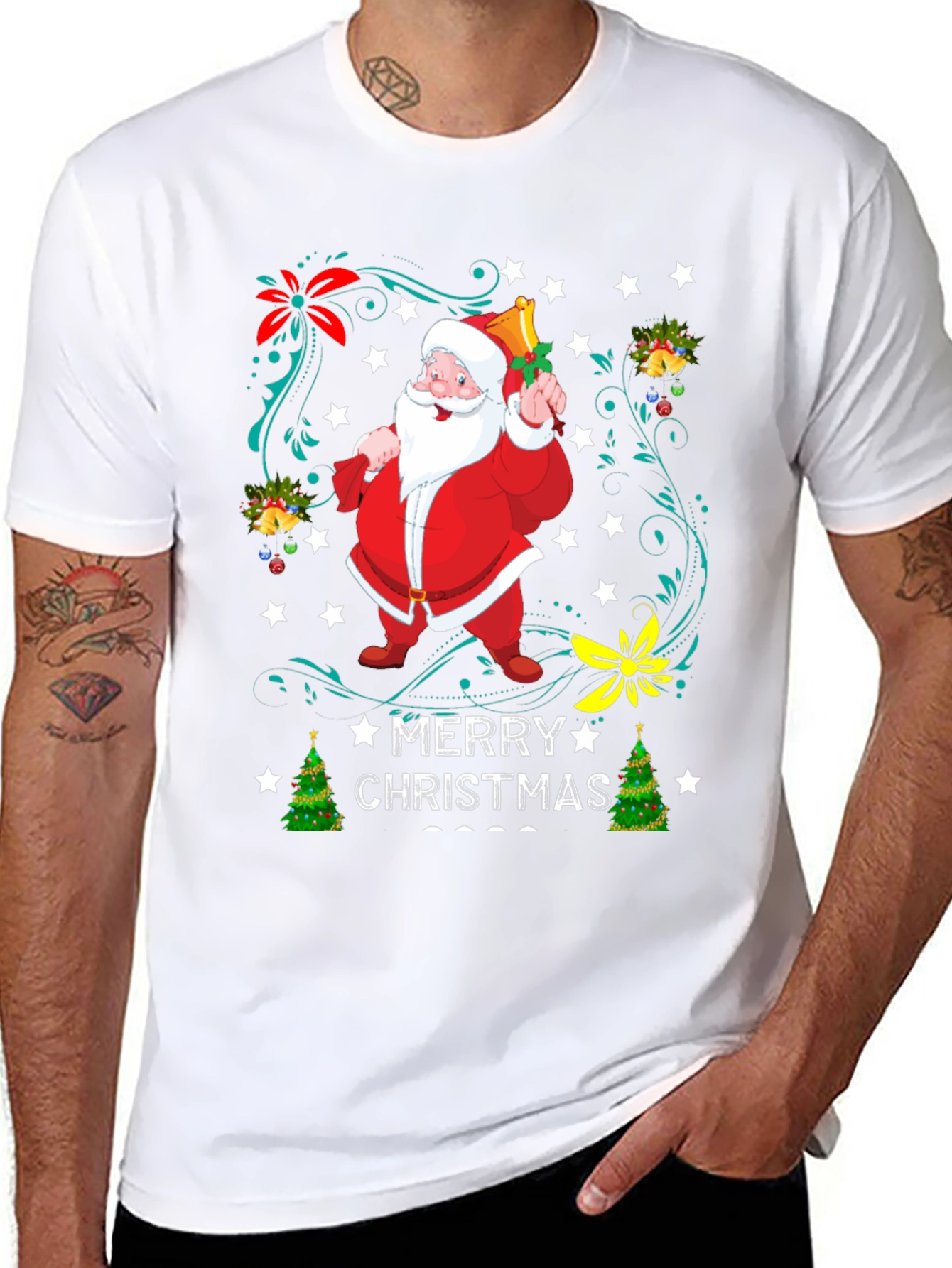 Festive Christmas Santa T-Shirt