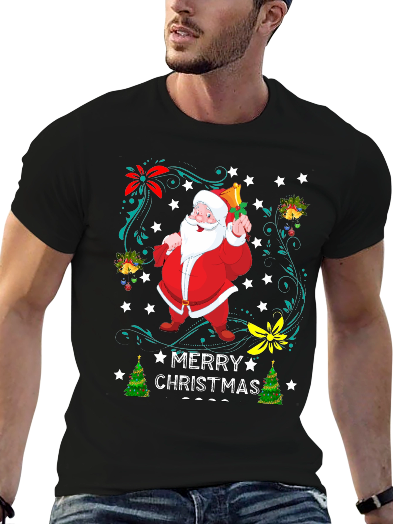 Festive Christmas Santa T-Shirt