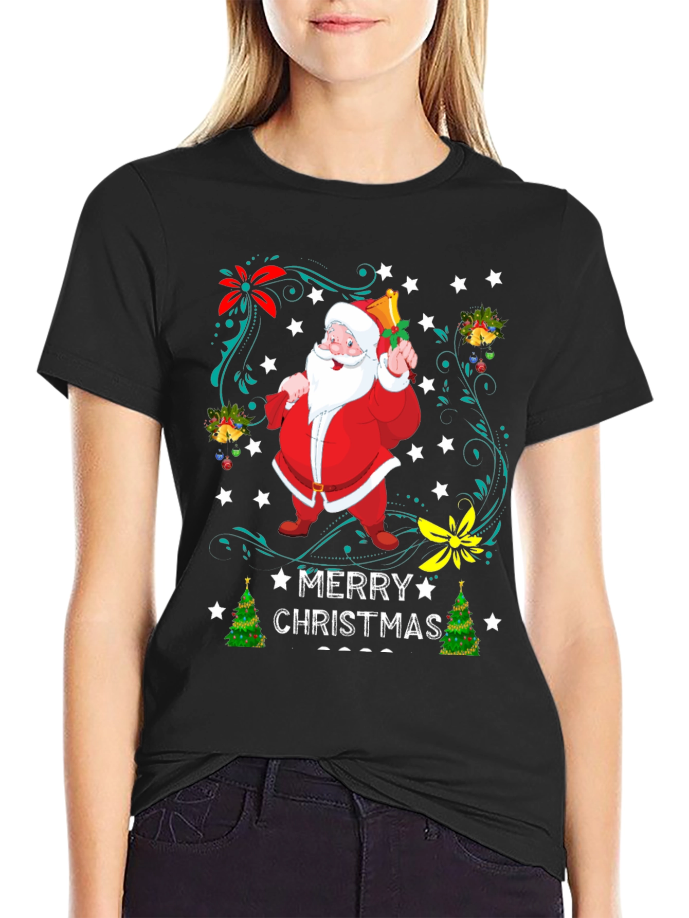 Festive Christmas Santa T-Shirt