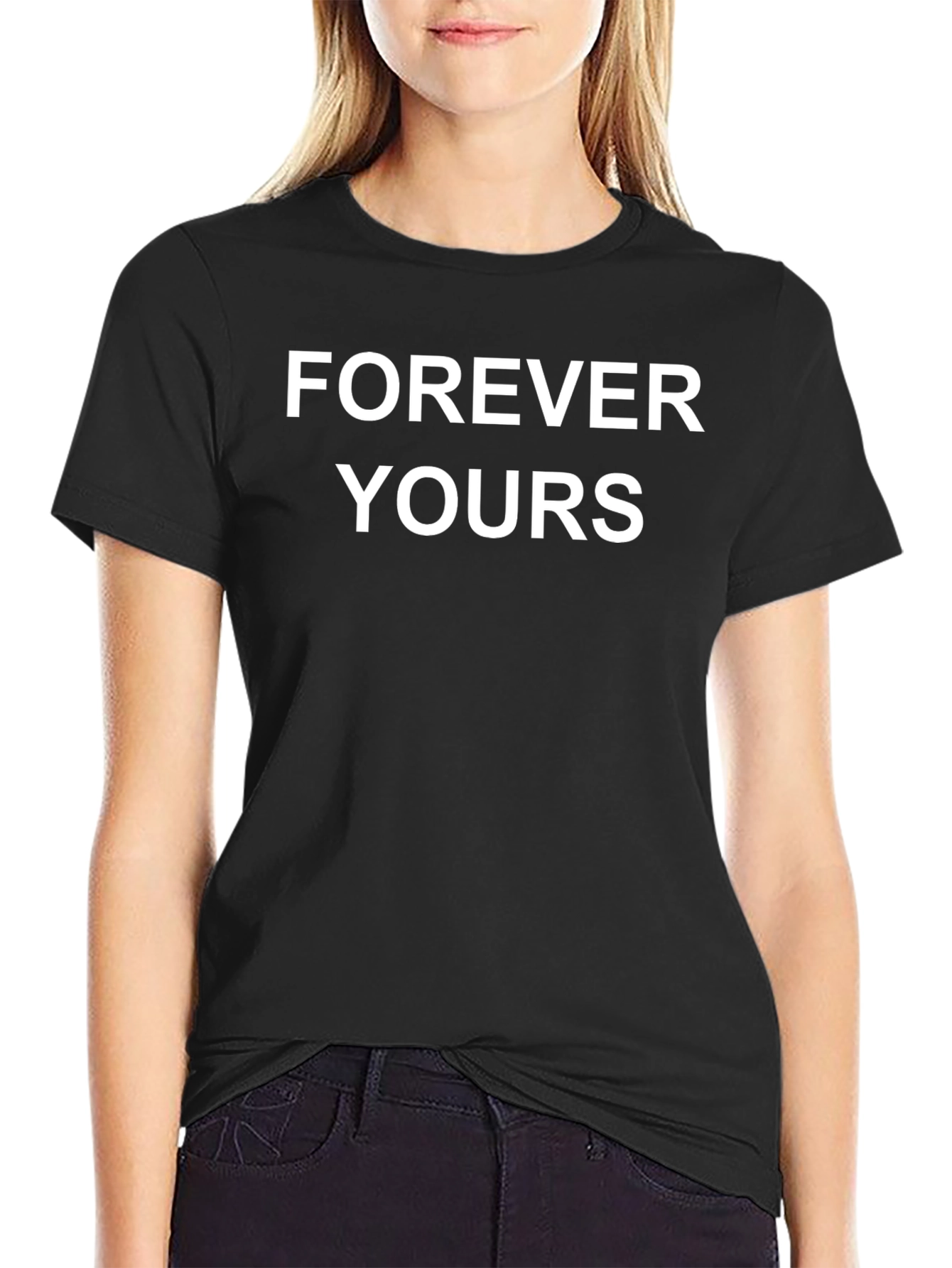 Forever Yours Black T-Shirt