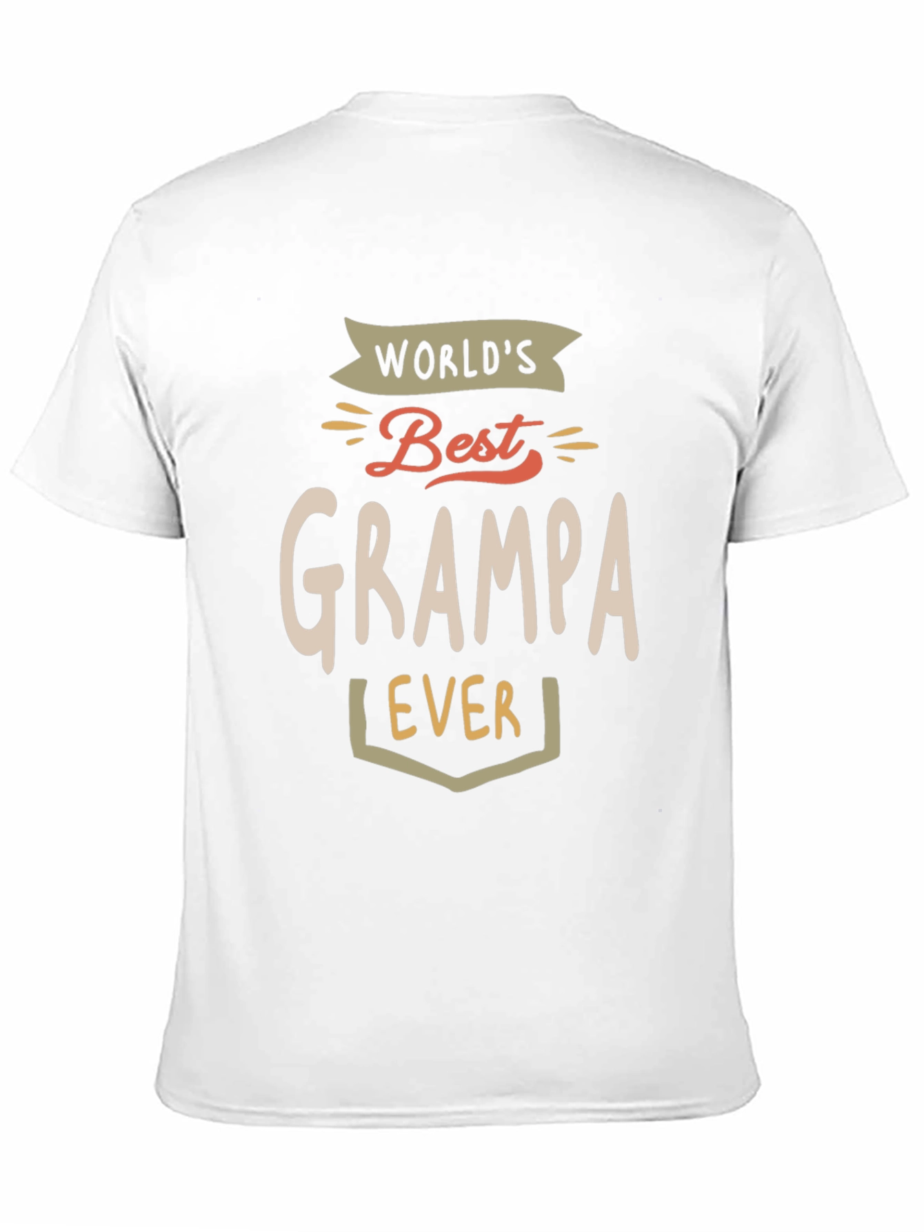 Worlds Best Grampa Ever Black T-Shirt