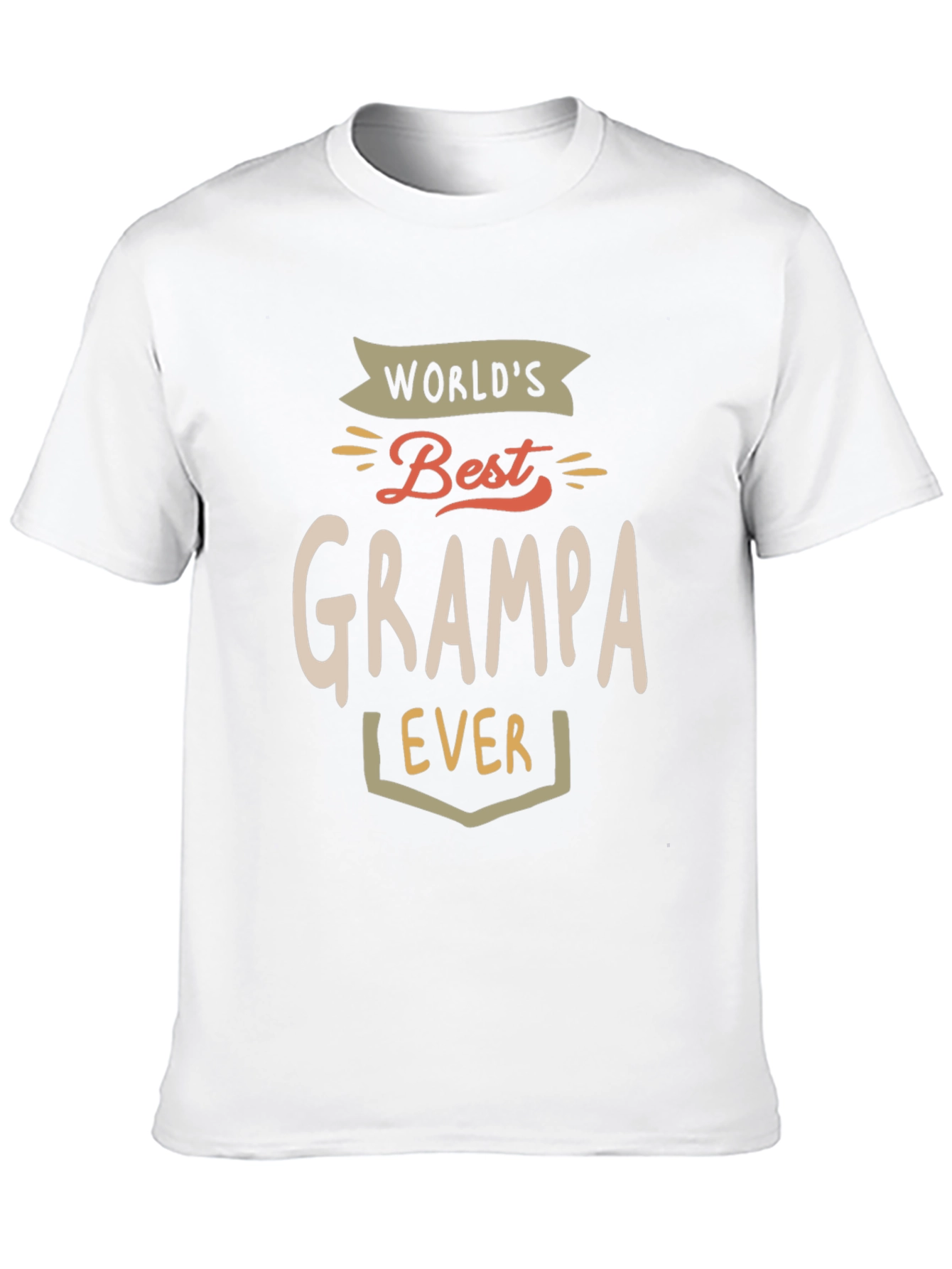 Worlds Best Grampa Ever Black T-Shirt