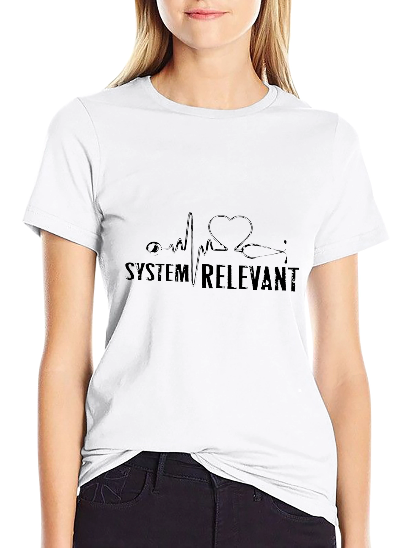 System Relevant Tee - Medical Heartbeat Design