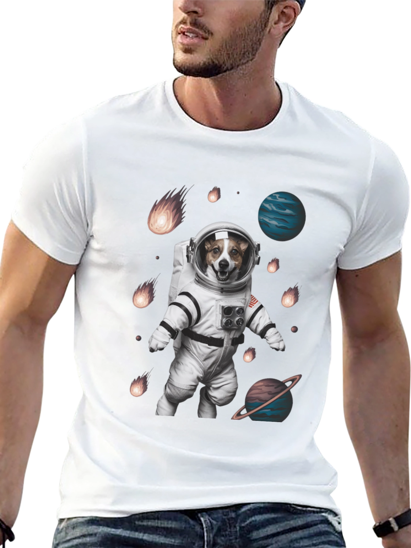 Astronaut Dog T-Shirt