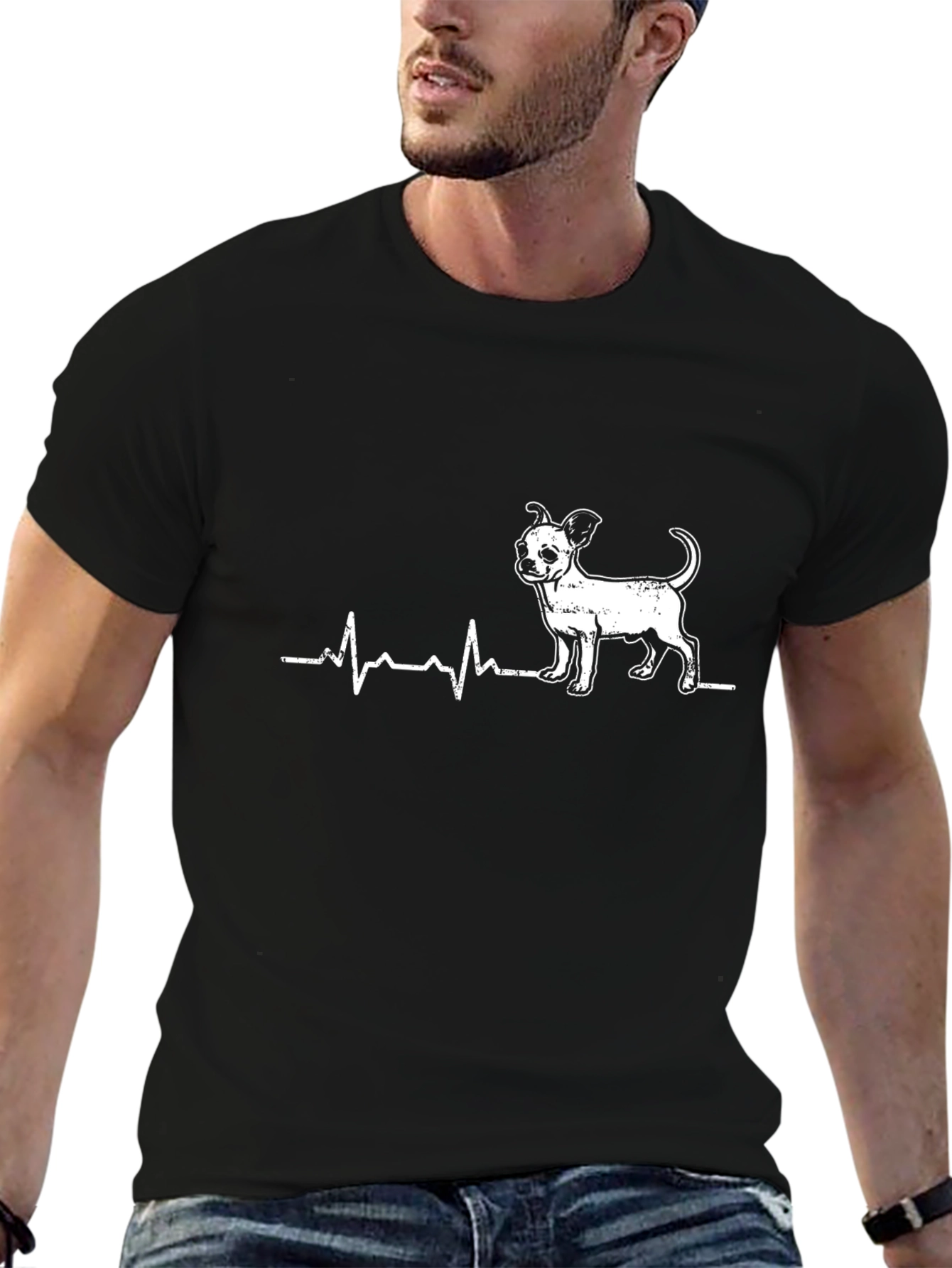 Chihuahua Heartbeat T-Shirt - Dog Lover Tee
