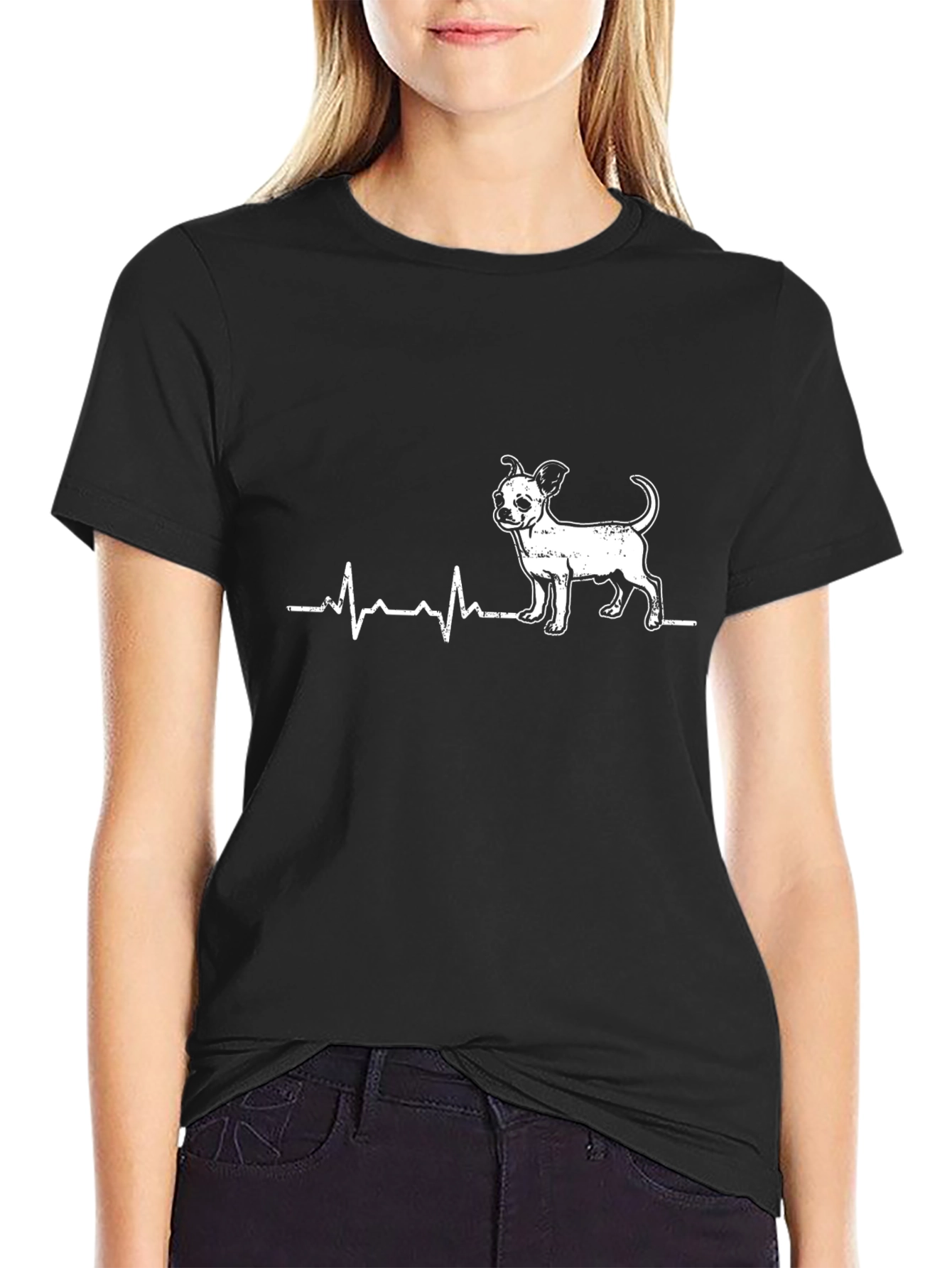 Chihuahua Heartbeat T-Shirt - Dog Lover Tee